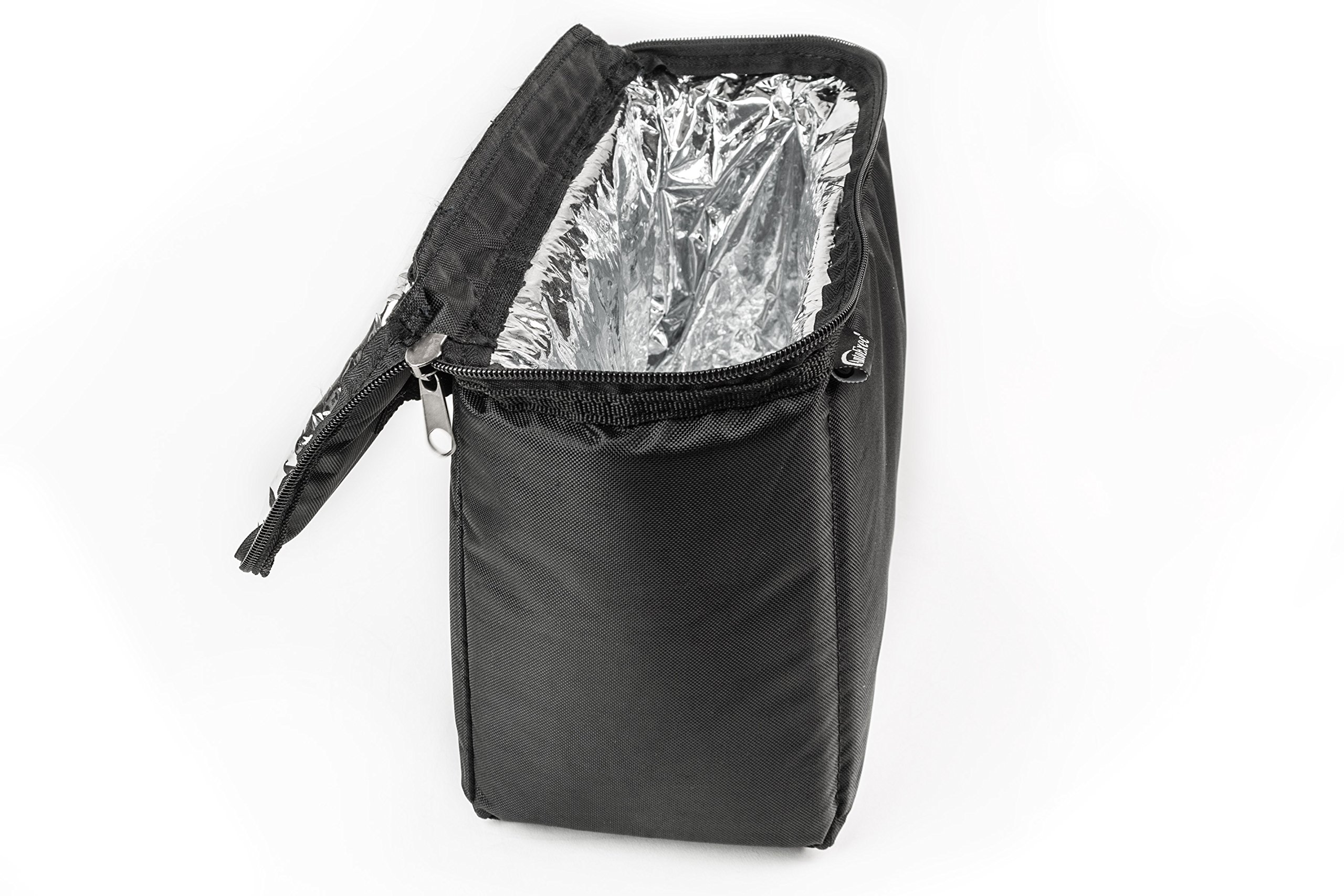 AutoExec AUE14009 Black File Tote Organizer with Insulated Cooler Bag & Tablet Case - Perfect for Office, Travel, and Business Professionals