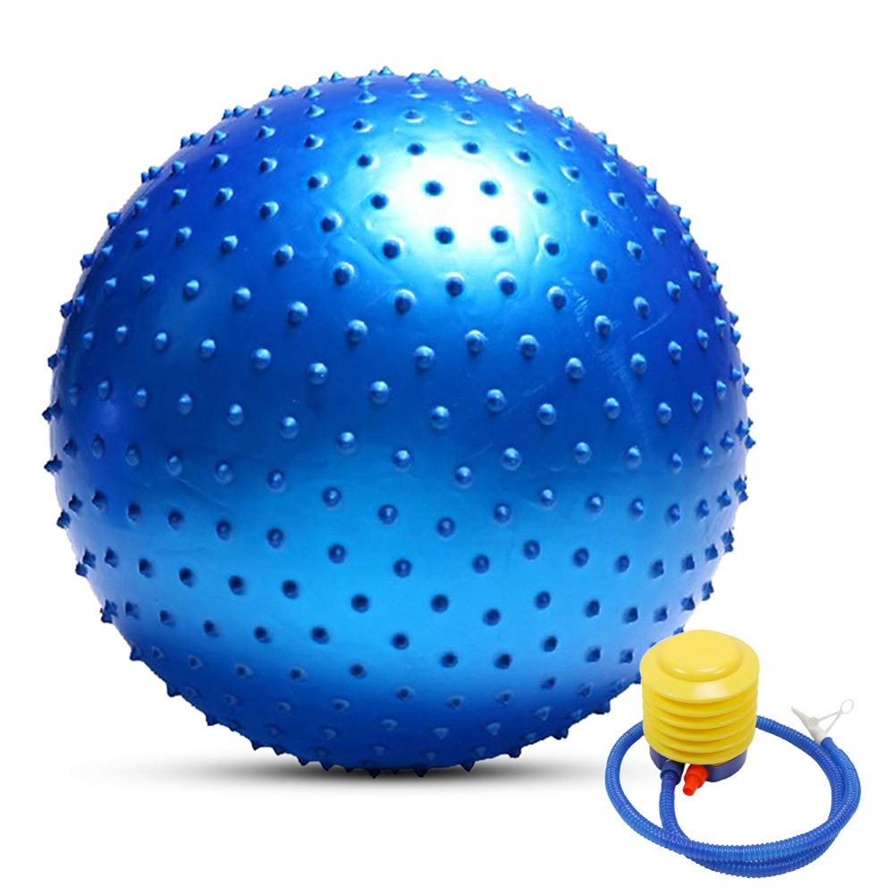 75cm Inflatable Yoga Ball with Pump for Pilates, Fitness & Therapy