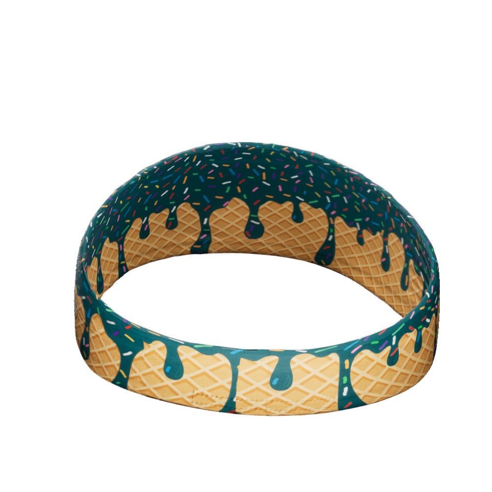 Stylish Teal Ice Cream Headband for Women - Soft & Comfortable Hair Accessory for Parties, Costumes & Everyday Wear