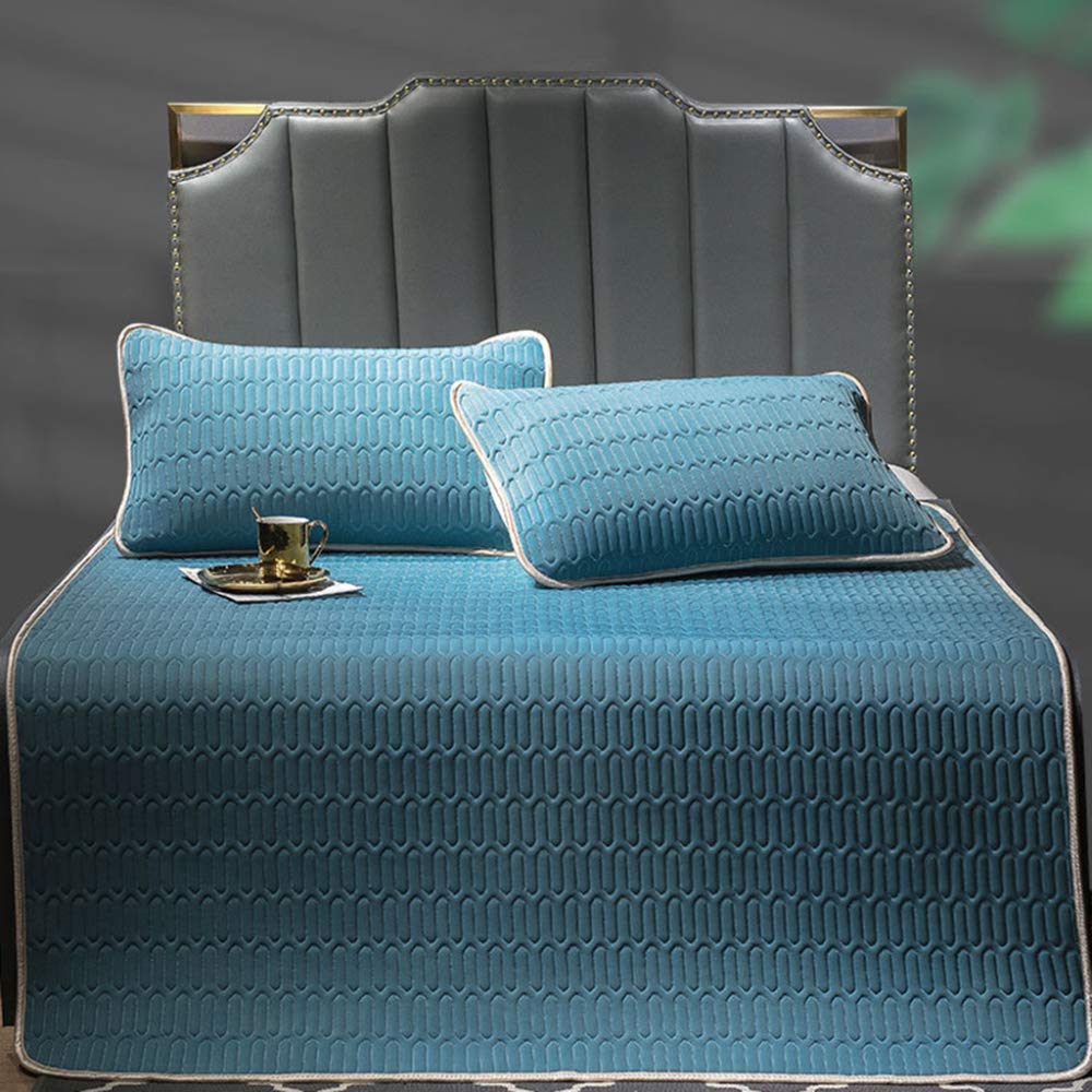 Cooling Gel Mattress Pad with Pillowcase - Foldable Ice Silk Summer Bed Cover for Hot Sleepers | Chilling Gel Pad for Comfortable Sleep | Perfect for Bedrooms, Dorms & Hot Weather Use