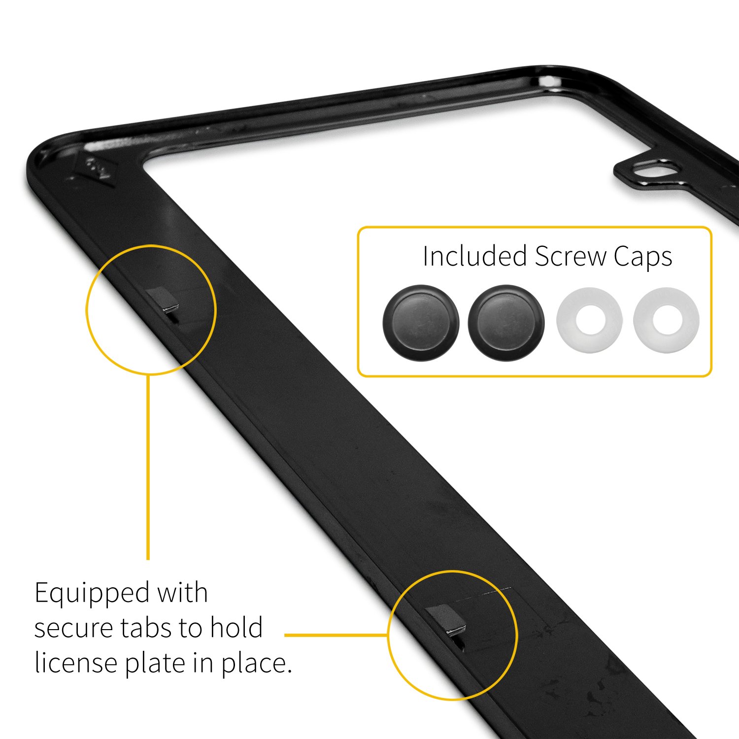 Dodge Charger Racing Stripe Black Metal License Plate Frame - Durable & Stylish Car Accessory for Dodge Charger Owners - Perfect for Car Shows, Racing Events & Custom Vehicle Upgrades