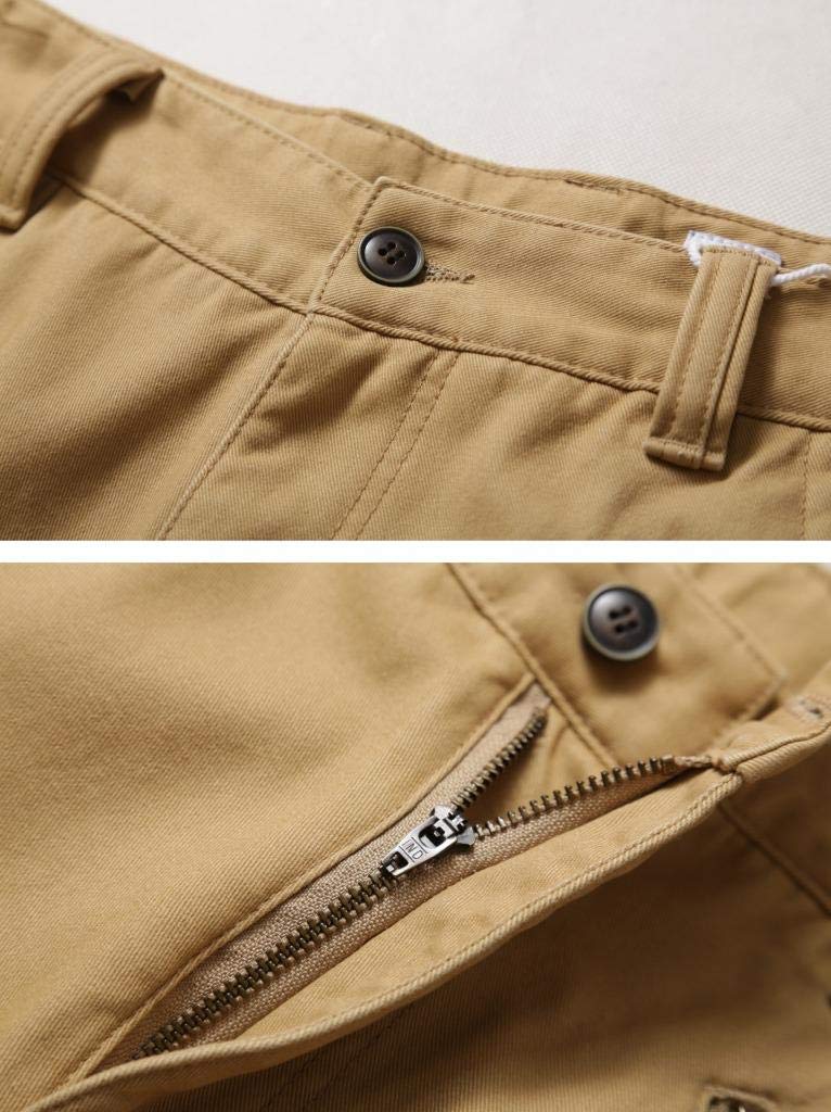 AKARMY Men's Fleece Lined Hiking Pants - Waterproof Outdoor Cargo Pants for Hiking, Skiing & Work - Warm Winter Work Pants with 8 Pockets - Perfect for Camping, Travel & Outdoor Adventures