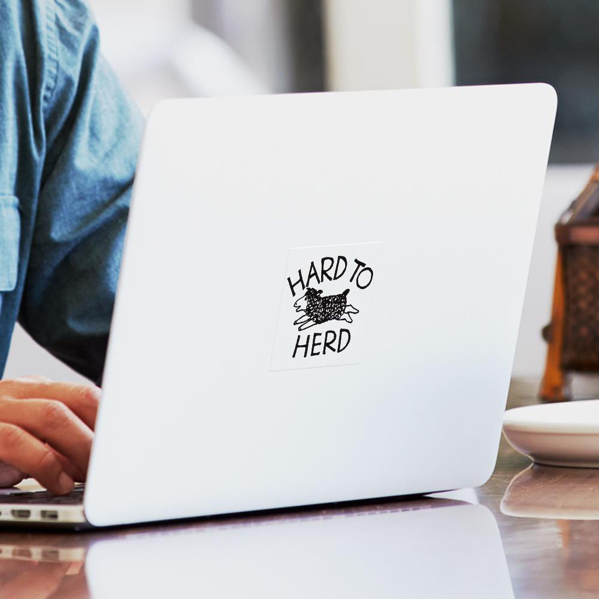 Hard to Herd Lola Square Bumper Sticker - Funny Car Decal for Windows, Laptops & Notebooks - Perfect for Jeep, SUV & Truck Owners