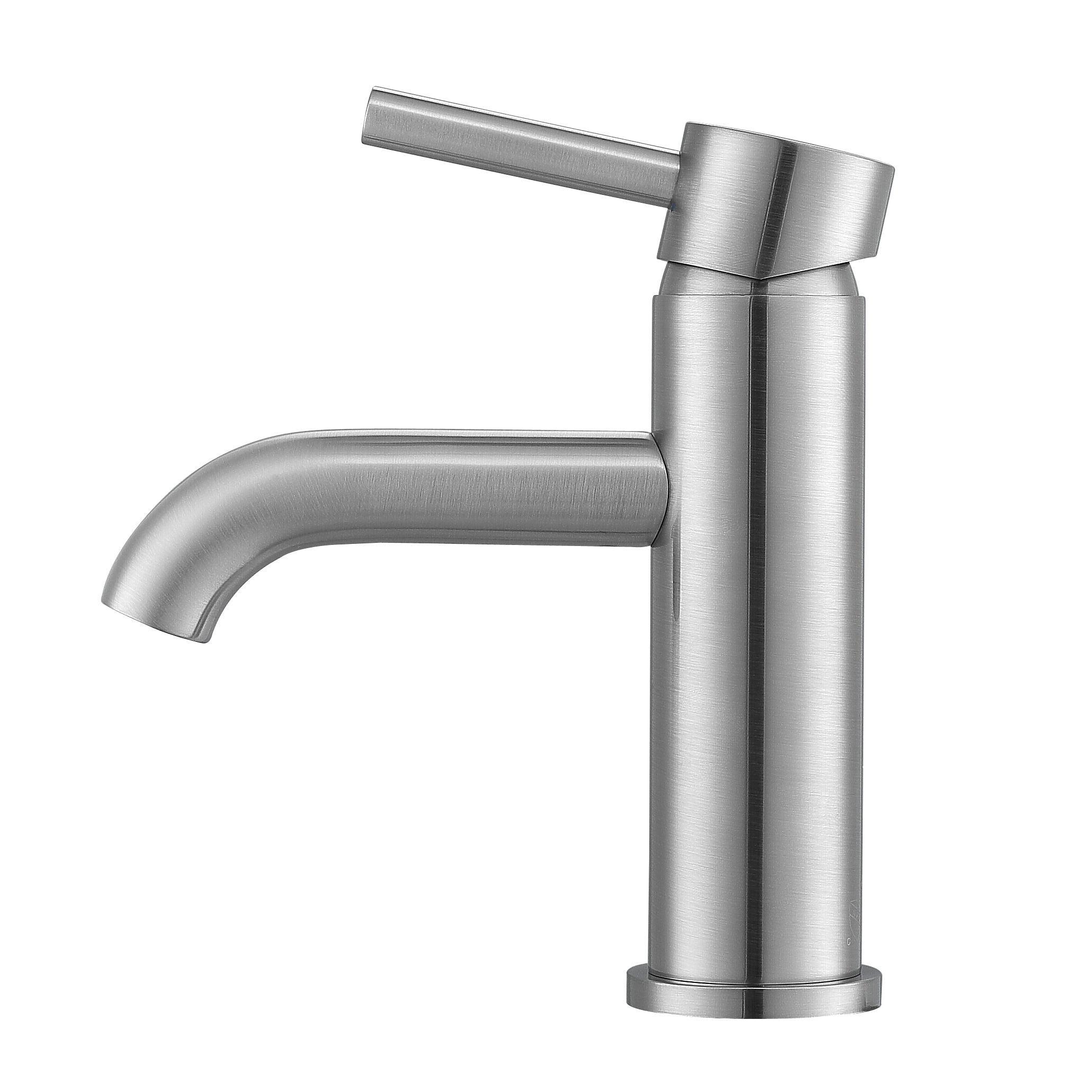 Valencia Series Single Lever Bathroom Faucet - Brushed Nickel Finish - Modern Water-Saving Design for Bathroom Sink, Vanity & Powder Room