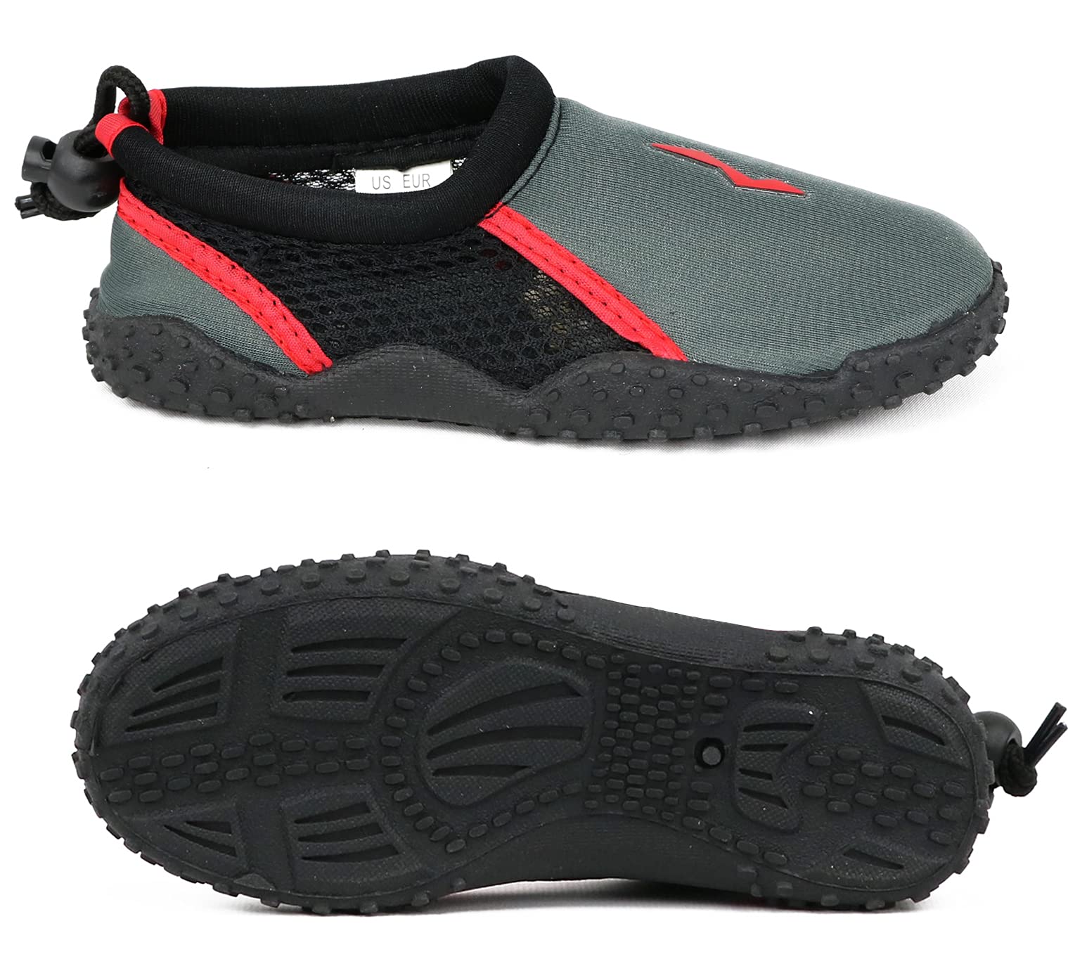 NORTY Unisex Kids Water Shoes - Slip-On Aqua Socks for Boys & Girls, Perfect for Pool, Beach, and Swim Activities
