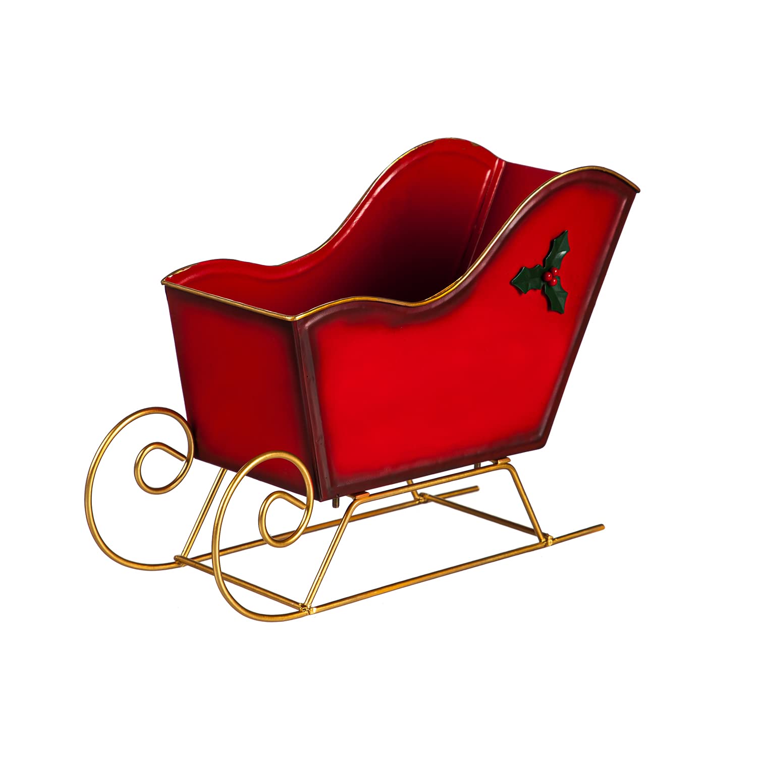 Metal Sled Table Decor for Winter Home - Cypress Home Collection