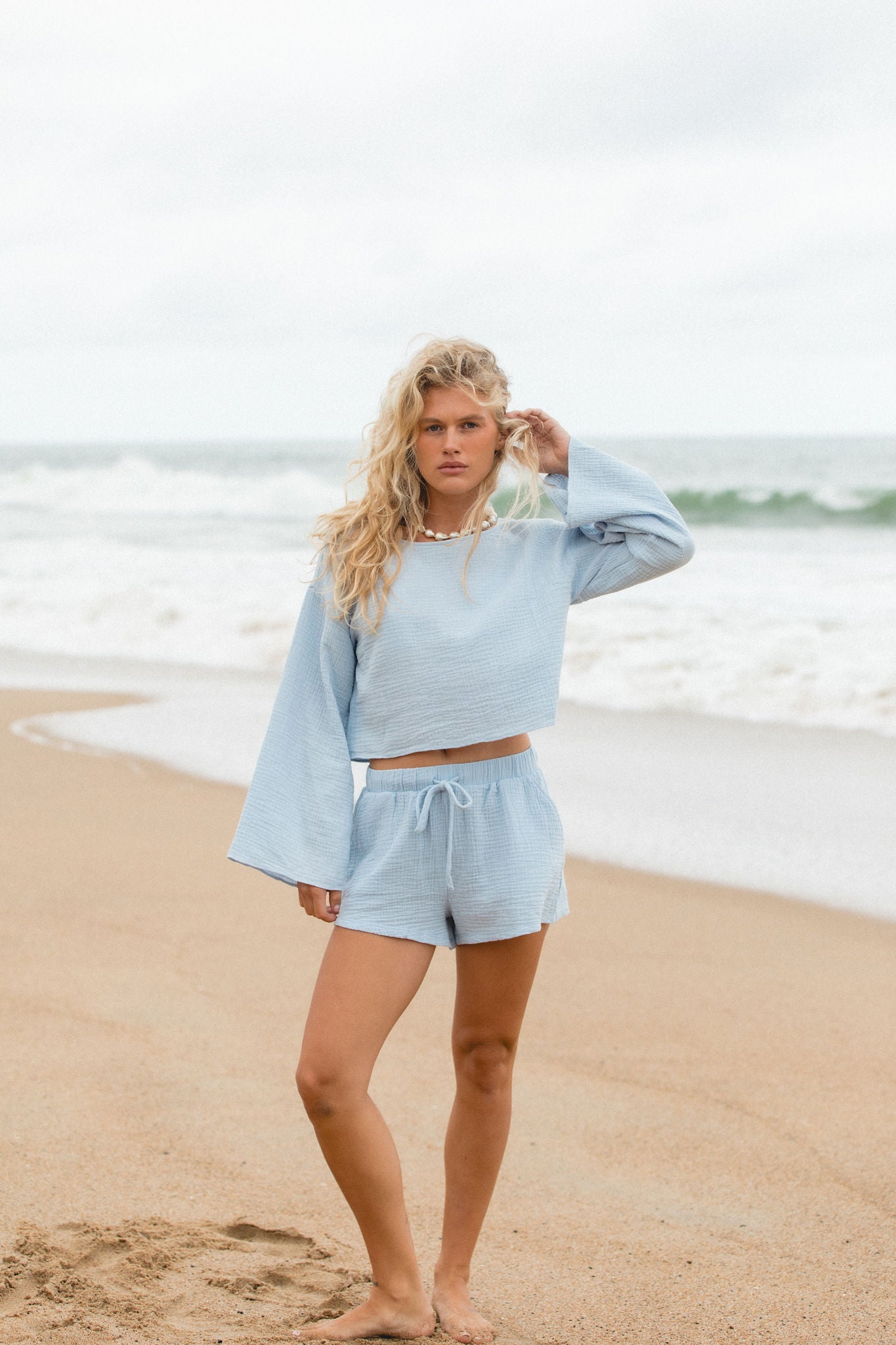 Breathable Cotton Gauze Top for Women - Soft & Lightweight Summer Blouse - Perfect for Beach, Vacation & Casual Outings