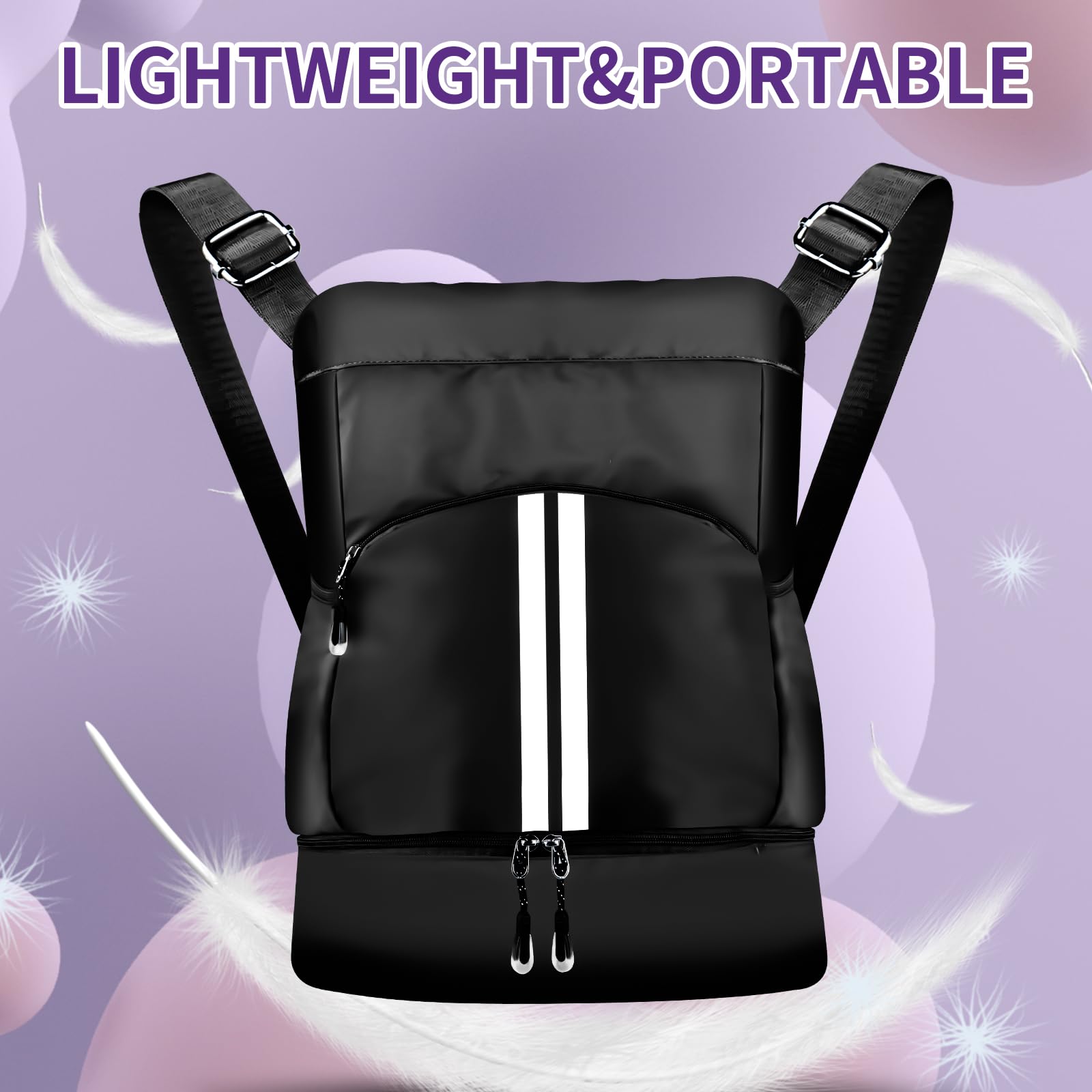 Best Soccer Backpack for Training & Games - Waterproof Drawstring Gym Bag with Ball Holder & Shoe Compartment - Perfect for Soccer Practice, Travel & Sports Gear Storage