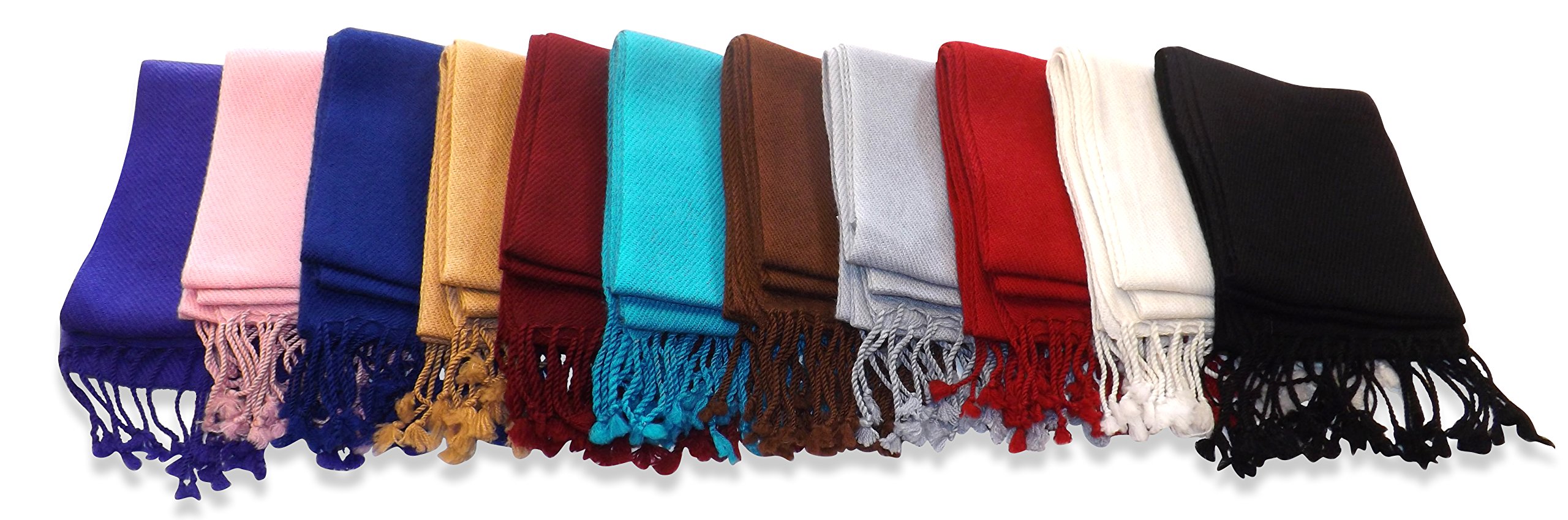 Premium Unisex Solid Cashmere Scarf - Ultra Soft & Warm Winter Accessory for Men and Women - Perfect for Cold Weather, Office, and Holiday Gifts