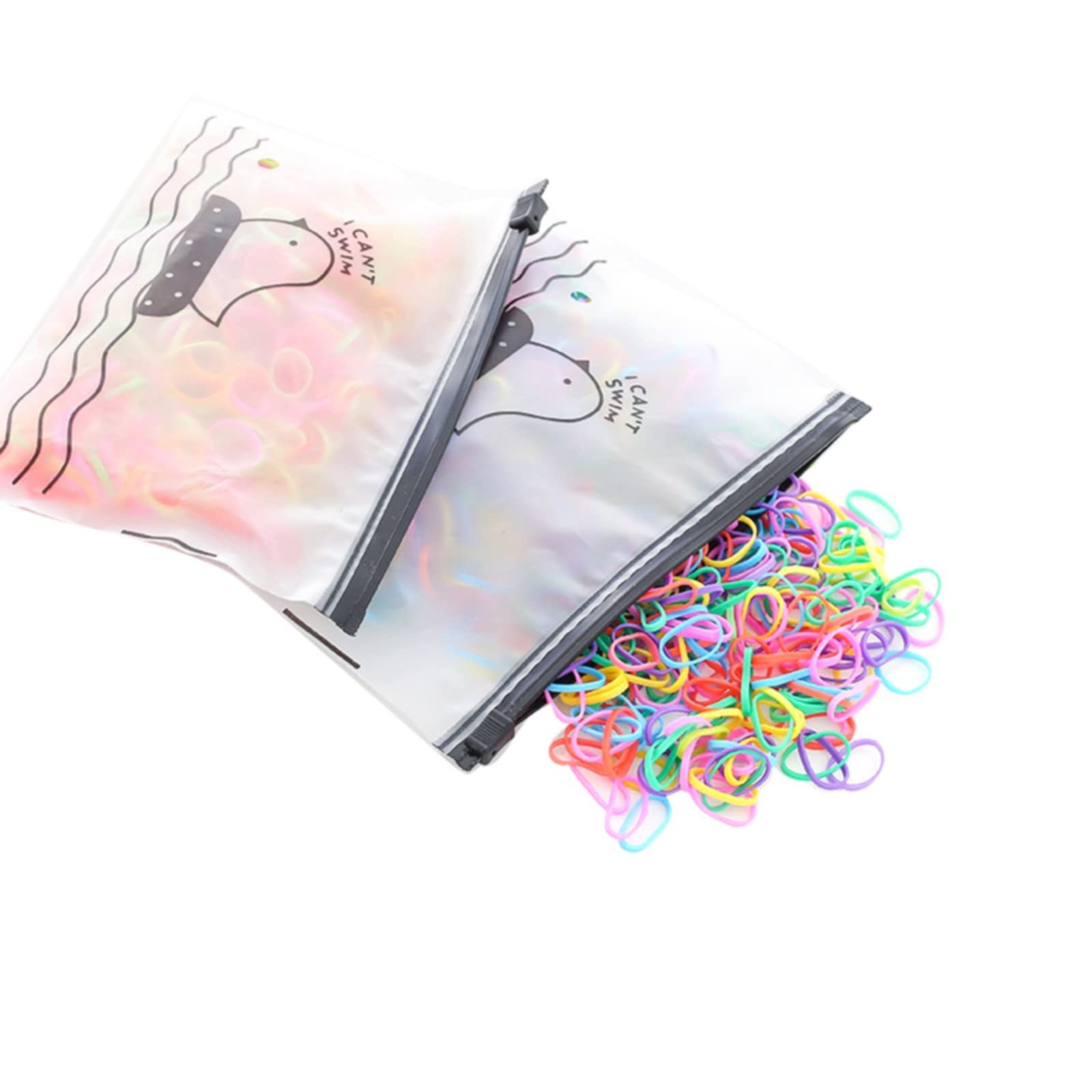 1500 Pcs Mini Rubber Bands for Hair - Soft Elastic Hair Ties for Kids Braids, Wedding Hairstyles & Hair Accessories - Tiny Silicone Hair Rings for Braiding, Ponytails & Hair Holders (One Size) - Perfect for School, Parties & Daily Hair Styling