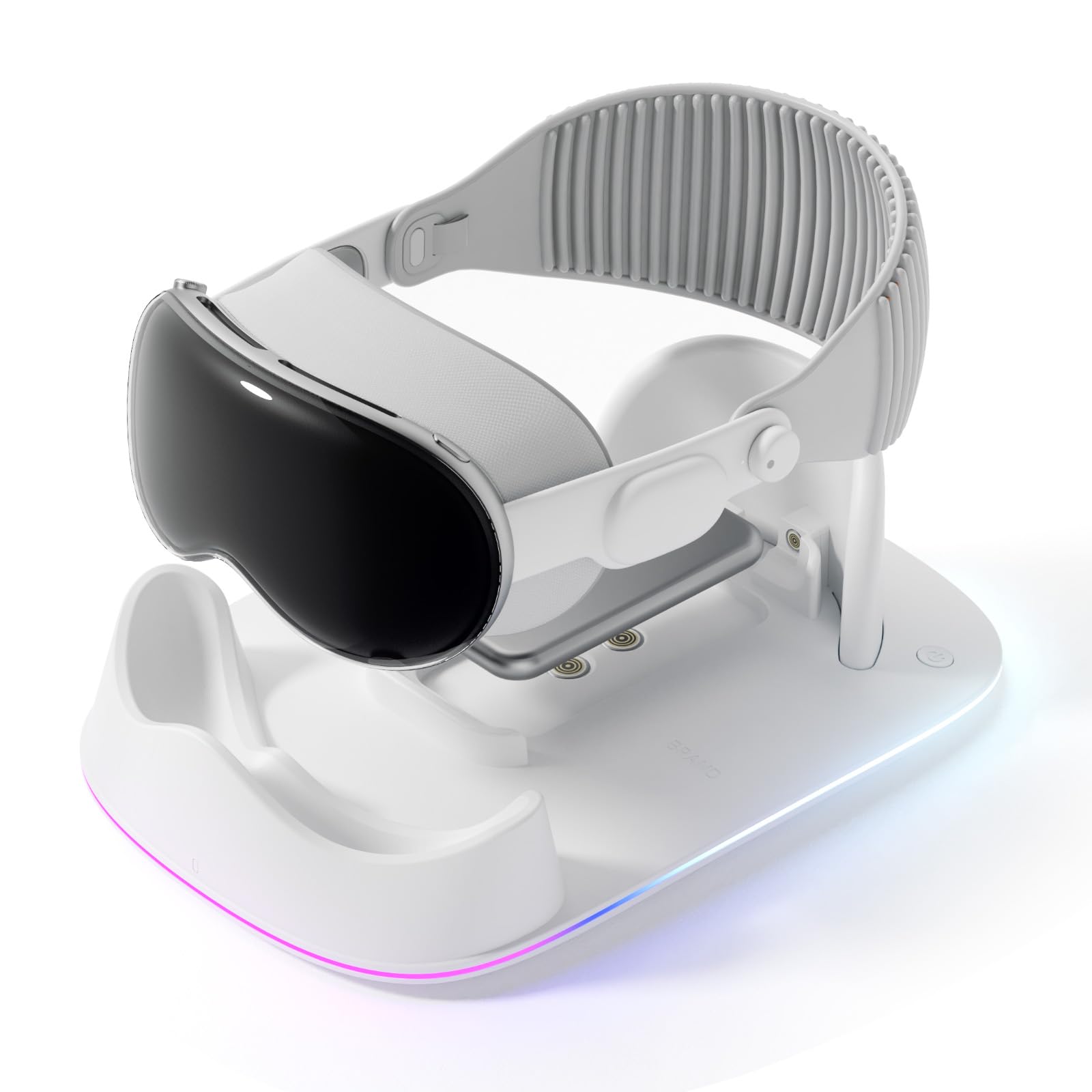 Apple Vision Pro VR Charging Station with RGB Light - Fast Charging Dock for Vision Pro Headset - Perfect for Gaming, Work & Entertainment Accessories