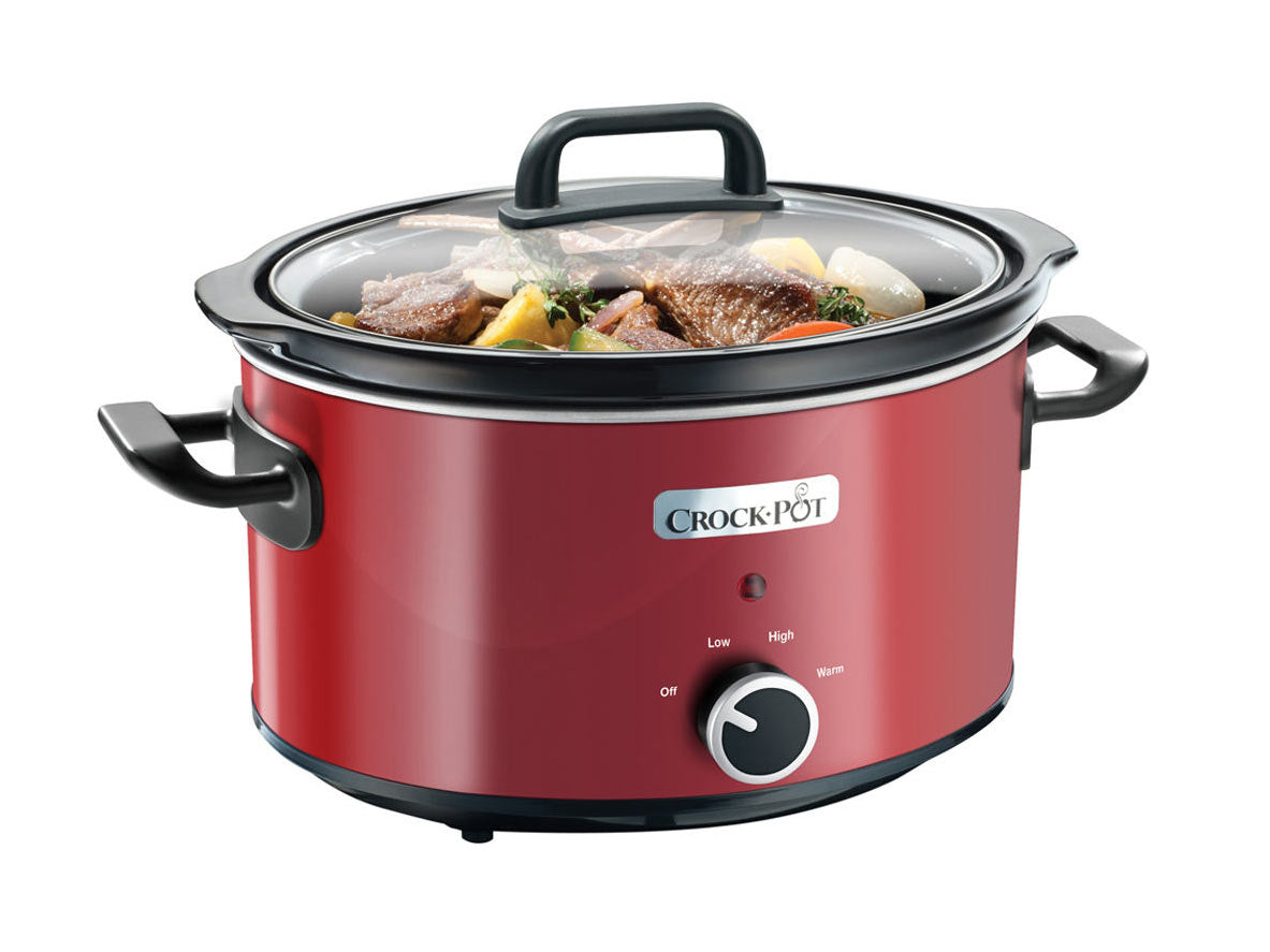 Crock Pot SCV400RD Slow Cooker - 4 Quart, 220-240V 50Hz for European Use | Perfect for Soups, Stews & Family Dinners