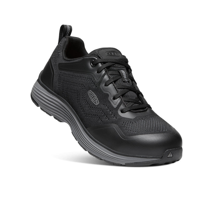 Sparta 2 Aluminum Toe Safety Shoes for Men - Steel Grey & Black Work Boots | Heavy Duty Construction, Warehouse & Industrial Work Footwear
