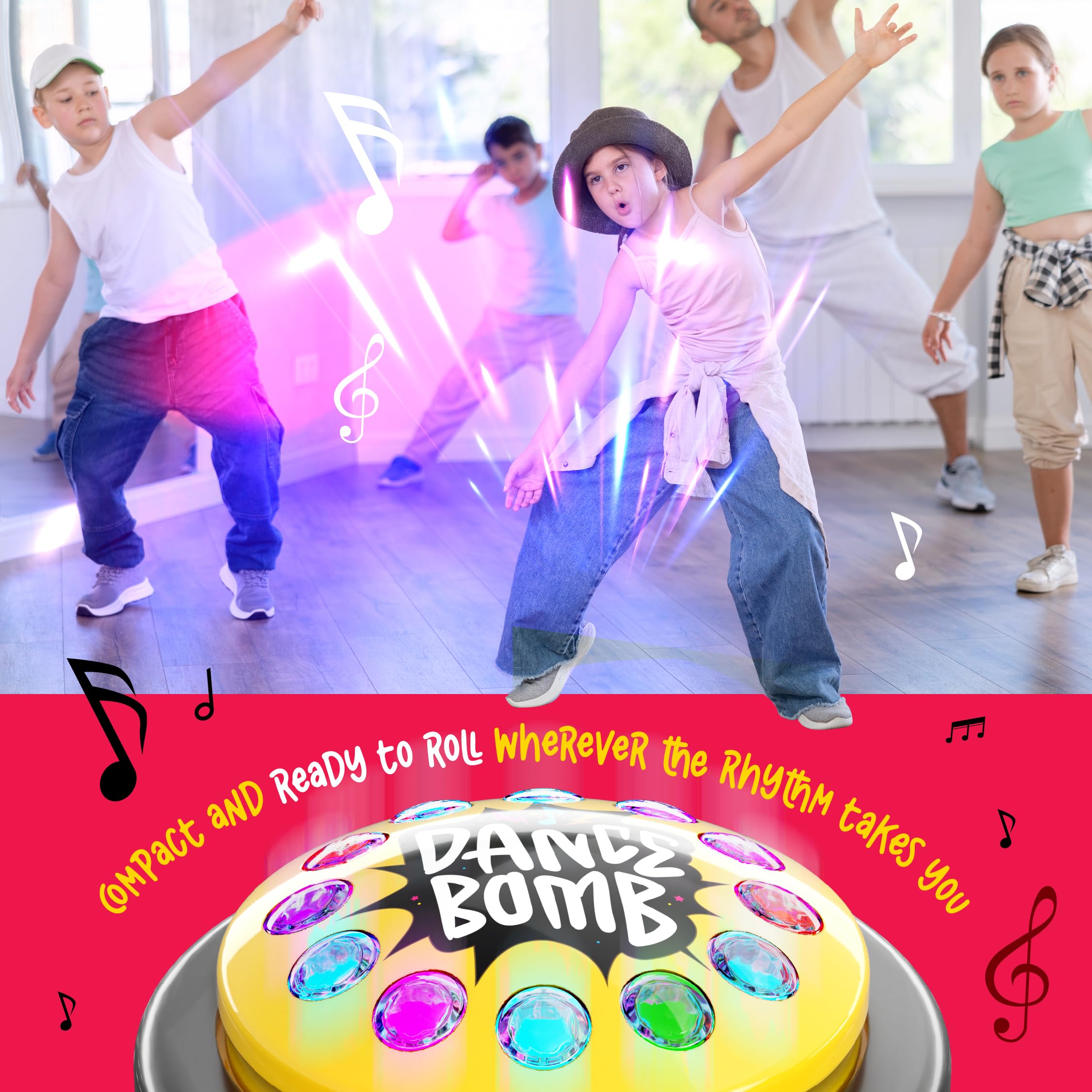Dance Bomb Party Button - 30 Second Timer - Funny Easter Gifts for Teachers & Coworkers - Classroom Must Haves & Office Desk Accessories - Middle & High School Game Supplies - Cool Gadgets for Parties, Classrooms & Work Gifts