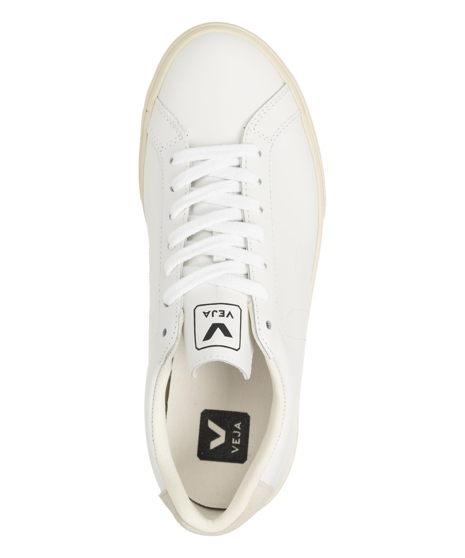 Veja Women's Esplar Sneakers - Extra White Leather Vegan Eco-Friendly Casual Shoes for Walking, Running & Everyday Wear