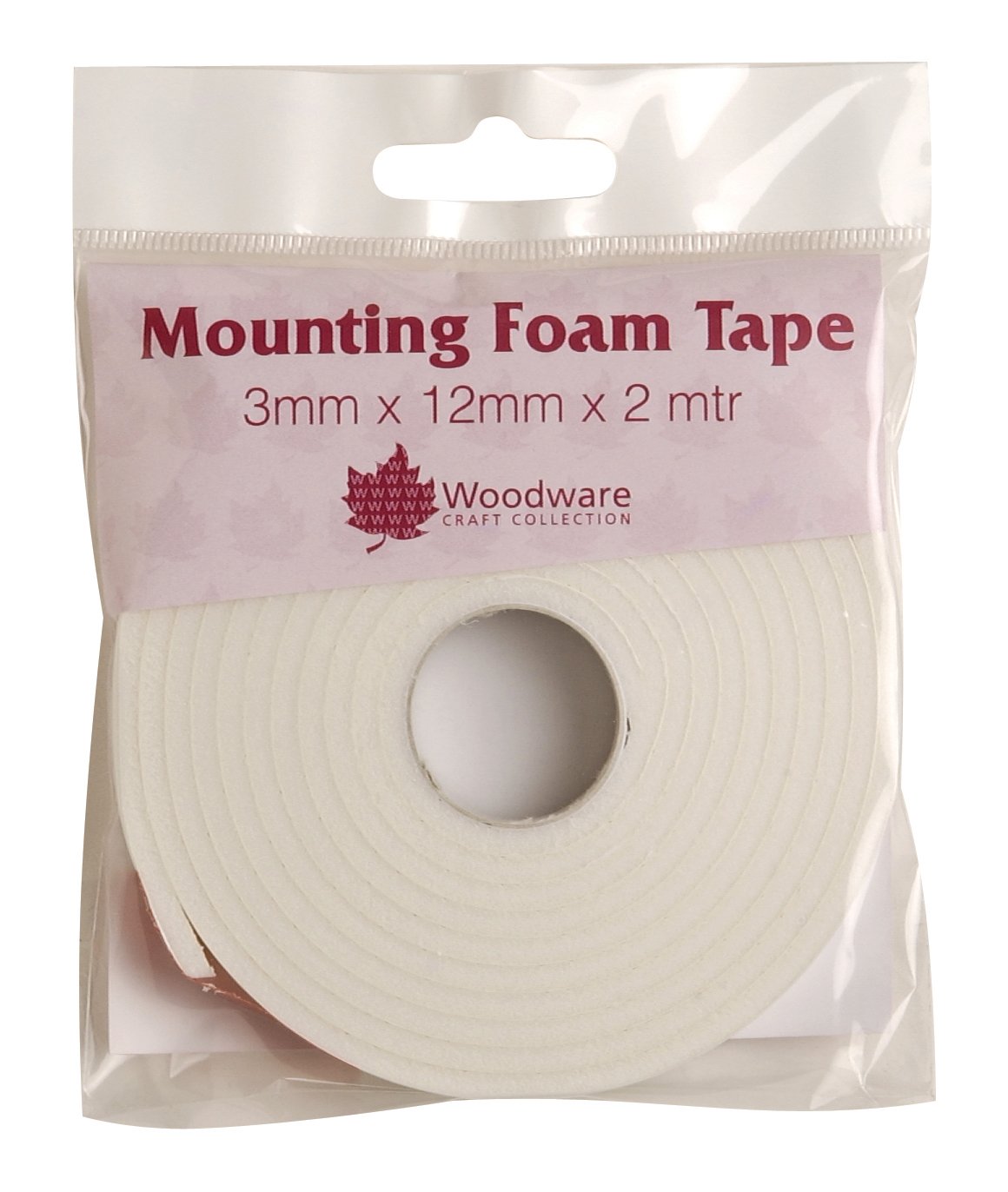 3mm Thick Heavy Duty Craft Mounting Foam Tape - Double Sided Adhesive for DIY Projects, Home Decor, Scrapbooking & Picture Framing
