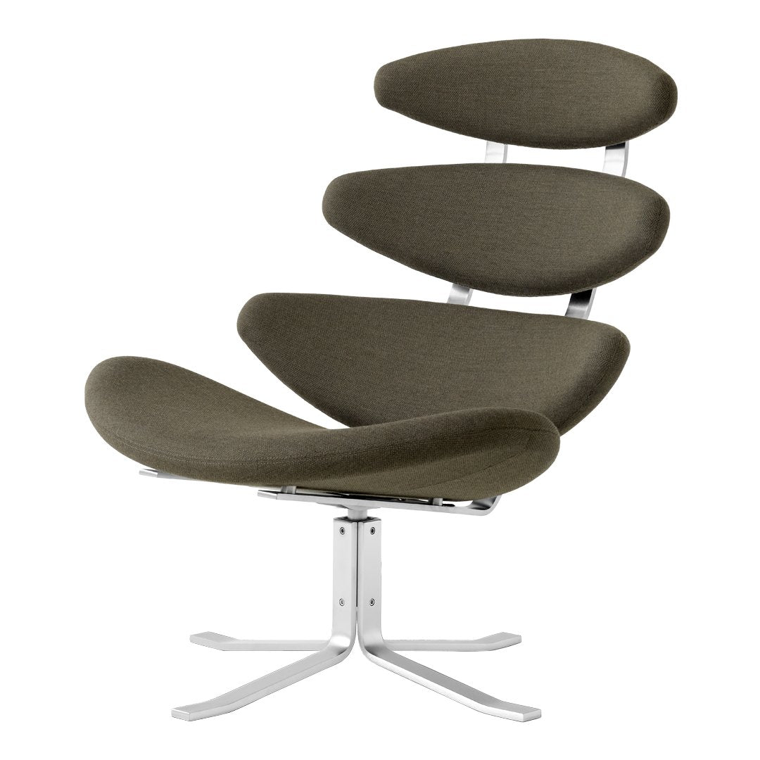 Erik Jørgensen Corona Swivel Lounge Chair - Modern Rotating Armchair for Living Room, Office & Lounge Areas - Premium Scandinavian Design Furniture for Home Decor