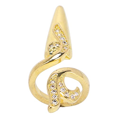Elegant Rhinestone Nail Rings for Women - Fashionable Open Nail Cover Rings, Creative Fingertip Jewelry for Nail Art Decoration - Perfect for Parties, Weddings, and Special Occasions