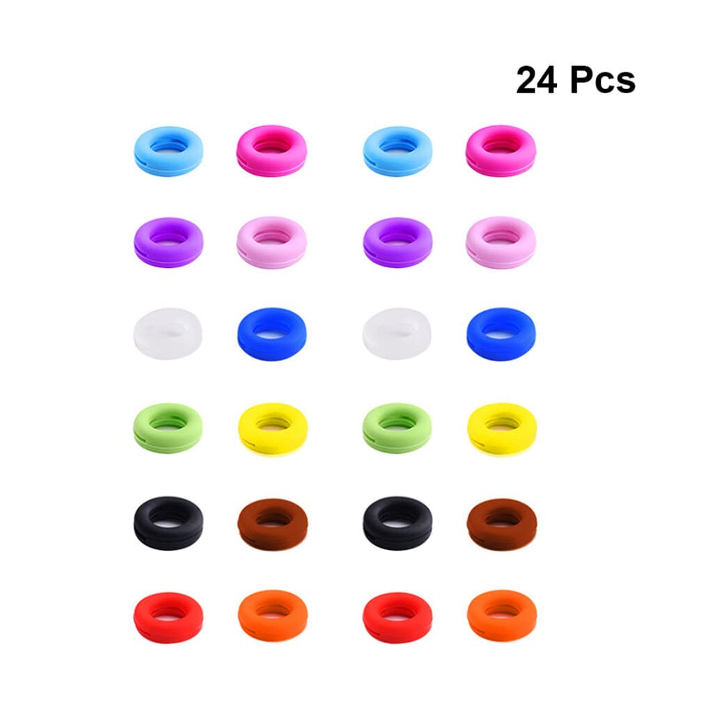 EXCEART 24-Pair Silicone Eyeglass Temple Tips - Anti-Slip Glasses Retainers for Spectacles & Sunglasses | Eyewear Accessories for Sports, Reading & Outdoor Activities