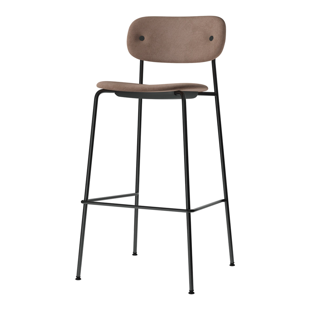 Co Bar Chair - Fully Upholstered Bar Stool for Kitchen Island, Home Bar & Counter Height Dining - Comfortable Modern Seating for Restaurants & Cafes