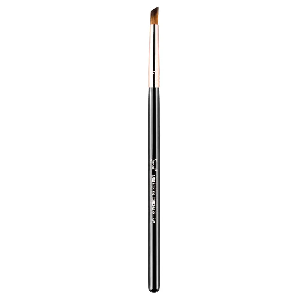 F69 Angled Pixel Concealer™ Brush - Copper - Perfect for Flawless Makeup Application & Contouring - Ideal for Professional Makeup Artists & Beauty Enthusiasts