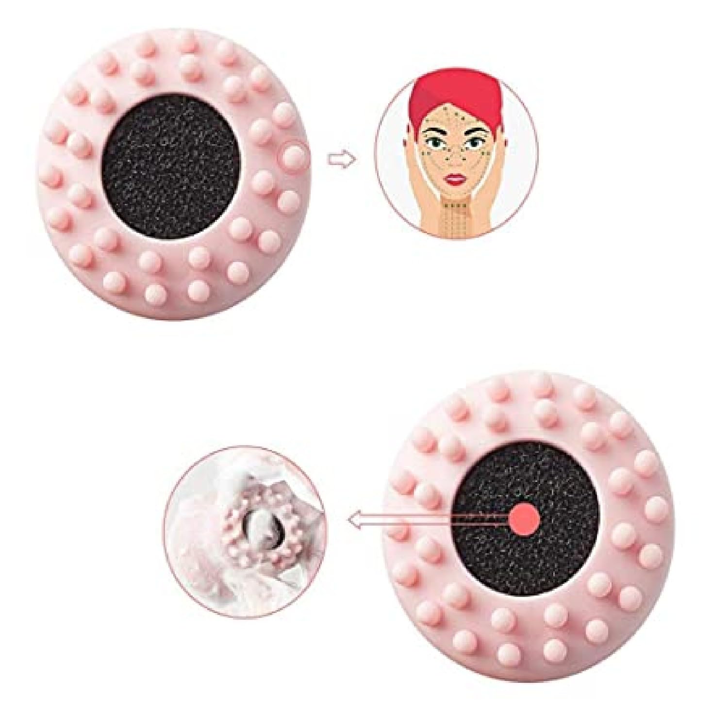 KRIVETY Octopus Design Silicone Facial Cleansing Brush - Exfoliating Face Massager & Deep Pore Cleanser - Soft Skin Scrubber for Blackhead Removal & Makeup Cleansing - Perfect for Daily Skincare Routine & Spa Treatment