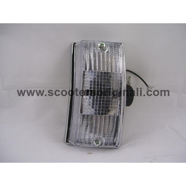 Vespa Turn Signal Unit - Chrome Front Right for PE, PX, Stella Models - Perfect for Scooter Restoration & Customization Projects