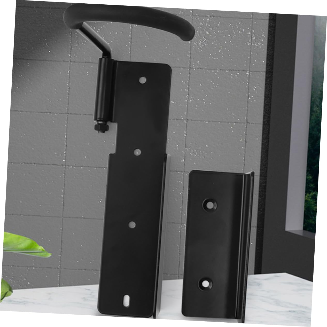 Sturdy IWOWHERO Garage Bike Hangers - 2 Pack Wall Mounted Bike Storage Rack, Heavy Duty Metal Bike Hooks for MTB, Road & Folding Bikes - Easy Installation, Space Saving Solution for Home, Garage & Shed Organization