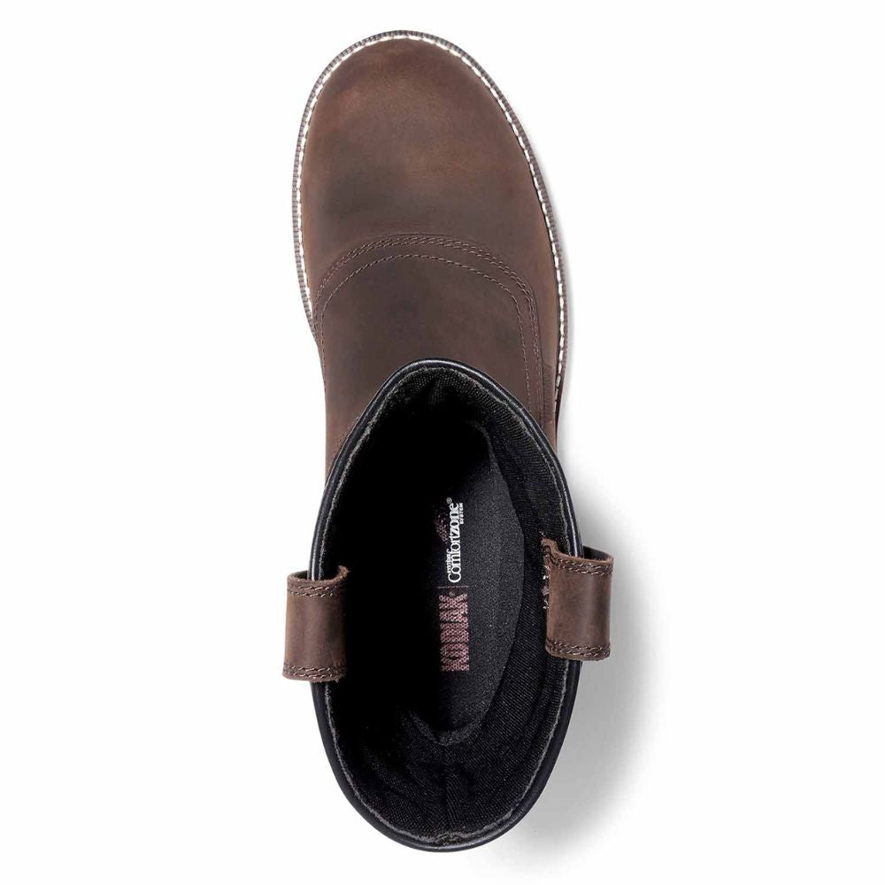 Kodiak McKinney Men's Waterproof Pull-On Composite Toe Work Boots - Safety Shoes for Construction, Hiking & Outdoor Work (Brown, KD0A4TERDBX)