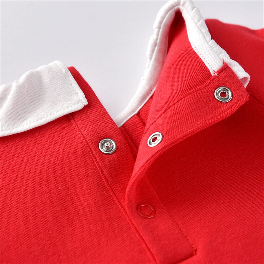 Newborn Baby Girl Clothes - Red Long Sleeve Bodysuit & Princess Romper for Infants 0-24 Months | Perfect for Photoshoots, Parties & Everyday Wear