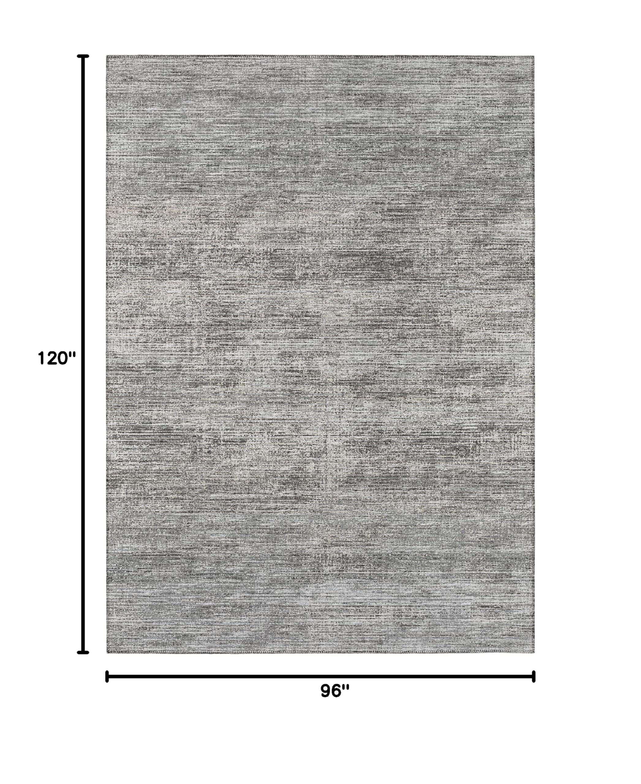 Addison Rugs Marston 8' x 10' Silver Indoor/Outdoor Area Rug | Stain Resistant & Machine Washable | Non-Shedding Transitional Design | Perfect for Bedroom, Living Room, Dining Room & Kitchen | Great for Patio, Deck or Sunroom Decor