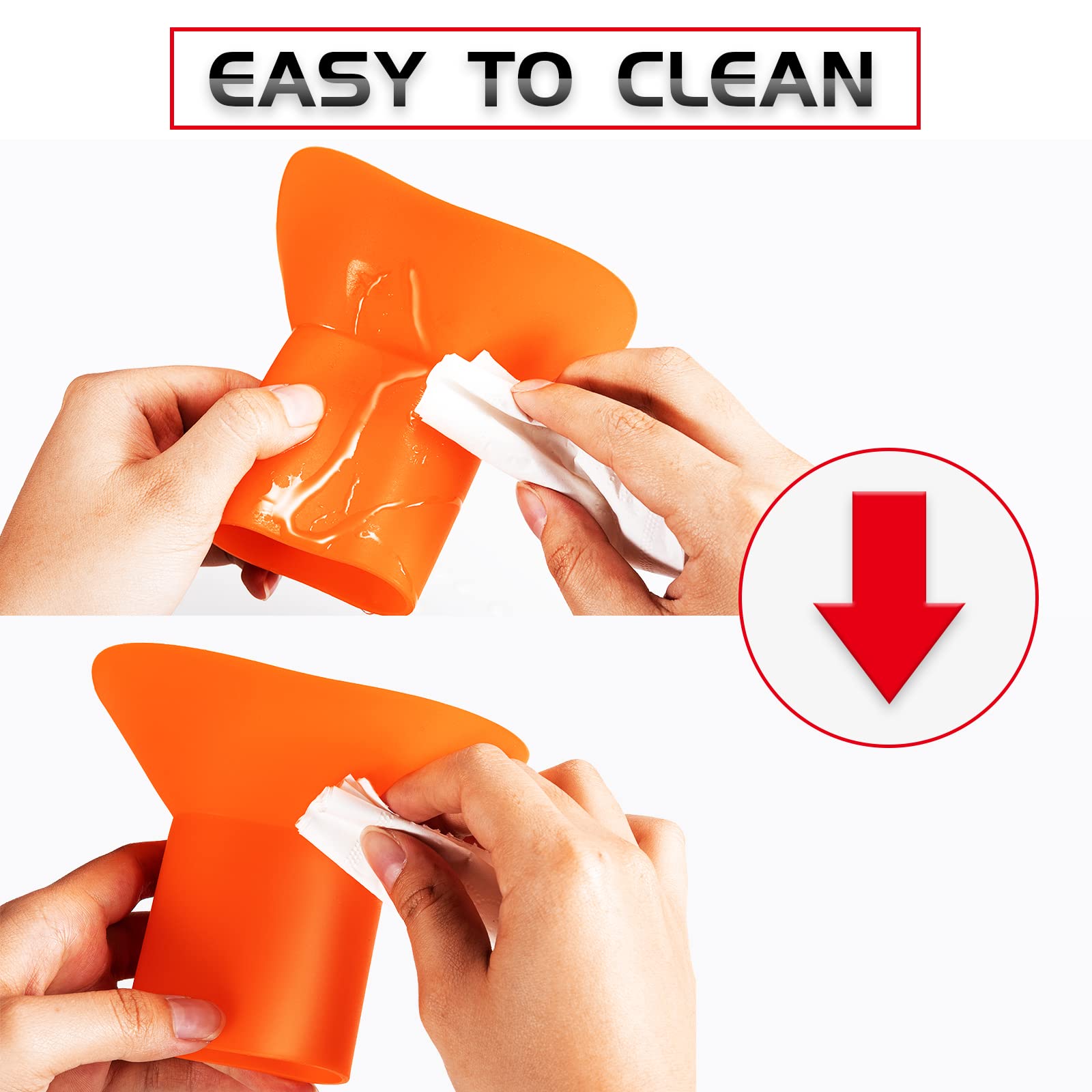 Flexible Silicone Oil Funnel for Can Am Maverick x3 & Defender - Foldable UTV Funnel for Automotive, ATV, Motorcycle, Boat & Truck Oil Changes | Perfect for DIY Maintenance & Off-Road Vehicle Care