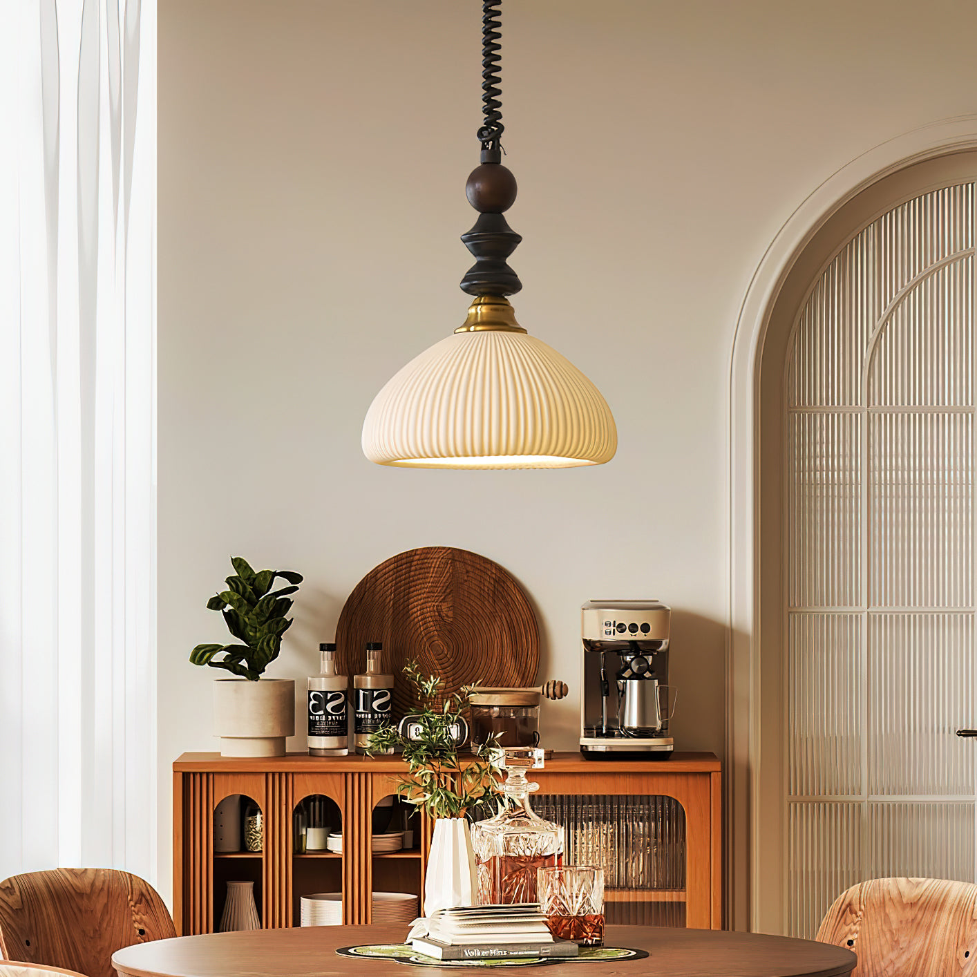 Econiko Modern Pendant Lamp - Stylish Hanging Light Fixture for Kitchen Island, Dining Room, and Living Room Decor