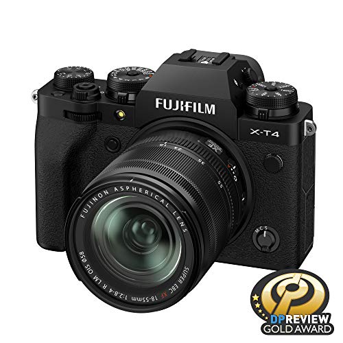 FUJIFILM X-T4 Mirrorless Digital Camera with 26.1MP APS-C Sensor, 4K Video & Weather-Sealed Body - Perfect for Travel Photography, Vlogging & Professional Shooting