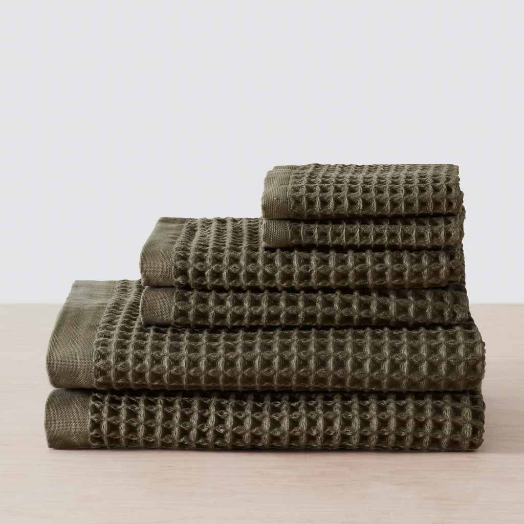 Premium Imabari Waffle Weave Bath Towels - Ultra Soft & Absorbent Japanese Cotton Towel Set for Spa, Bathroom & Luxury Home Use