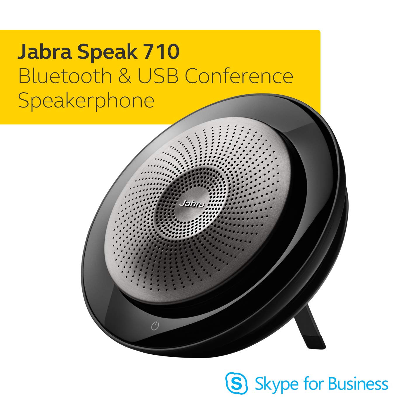 Jabra Speak 710 MS Wireless Bluetooth Speakerphone with USB Adapter - Portable Conference Speaker for Crystal Clear Calls | Certified for Microsoft Teams, Zoom & Skype | Perfect for Home Office, Remote Work & Business Meetings Anywhere
