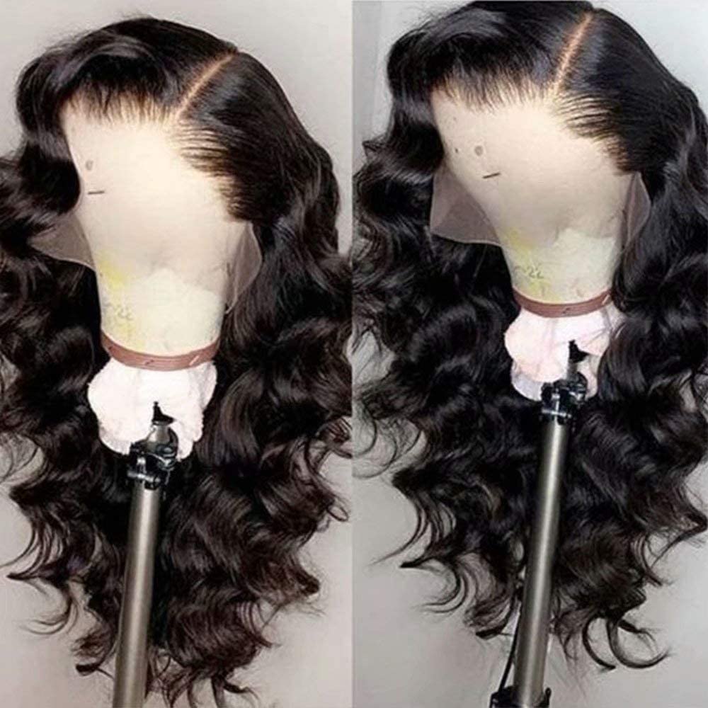 HD Transparent 13x6 Lace Front Wigs Human Hair 180% Density - Pre Plucked Bleached Knots Brazilian Remy Hair Glueless Full Lace Wig for Women | Natural Look for Daily Wear, Cosplay & Special Occasions