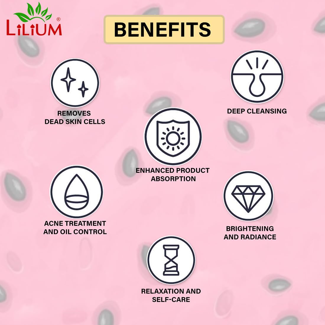 Lilium Watermelon Face Mask 100g - Hydrating & Nourishing Skincare for Glowing Skin, All Skin Types (Oily to Dry), Paraben & Sulfate Free - Perfect for Daily Use, Spa Nights & Travel Skincare Routine