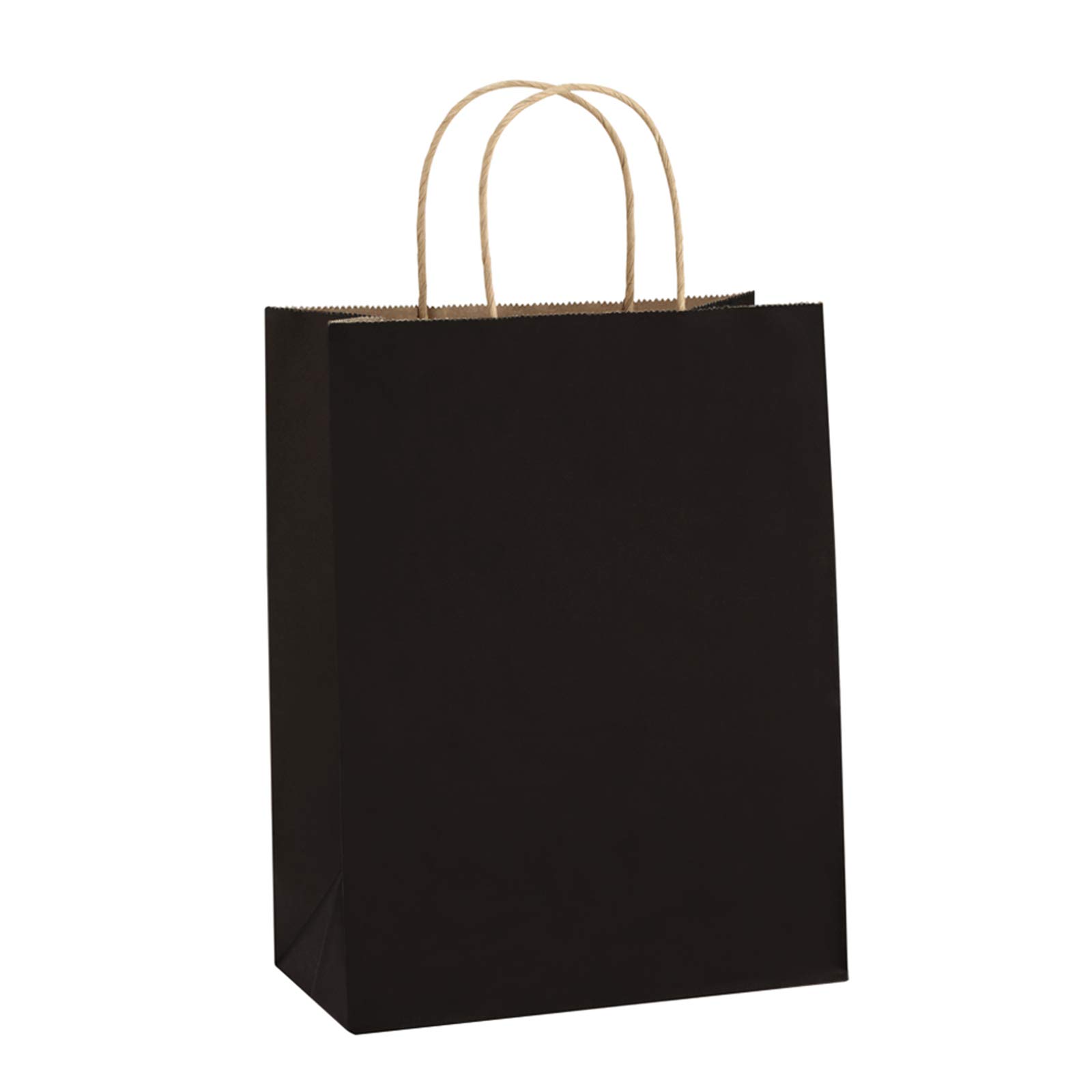 Eco-Friendly Kraft Paper Gift Bags with Handles - 8x4.25x10.5 Inches (100 Pack) | Bulk Party Bags, Shopping Bags & Retail Packaging | Perfect for Birthday Parties, Weddings & Retail Stores
