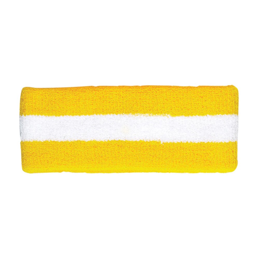 Stretchy Cotton Terry Cloth Sports Headband for Women & Men - Sweat Absorbing Workout Head Wrap for Running, Yoga, Tennis & Gym - Adjustable Non-Slip Hair Band