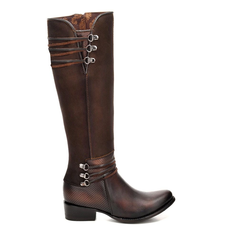 1X2DCS Women's Cuadra Mocha Fashion Paris Texas Cowhide Leather Boots - Stylish Western Ankle Boots for Casual Wear, Night Out & Country Events
