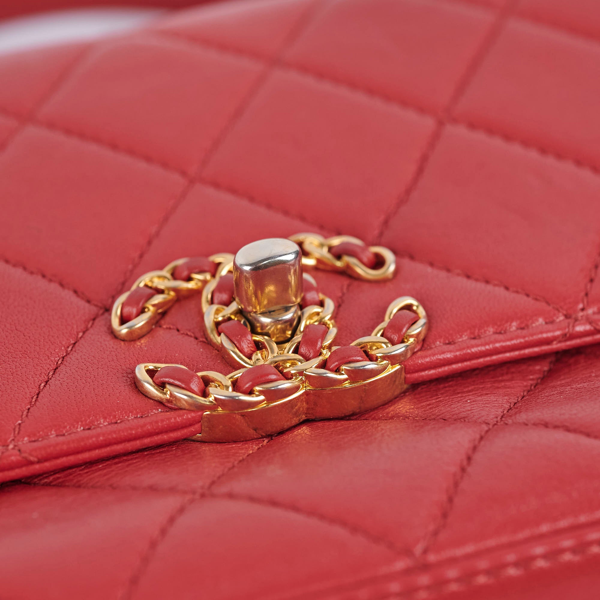 Chanel Seasonal Red Top Handle Bag - Luxury Designer Handbag for Women | Perfect for Parties, Weddings & Special Occasions