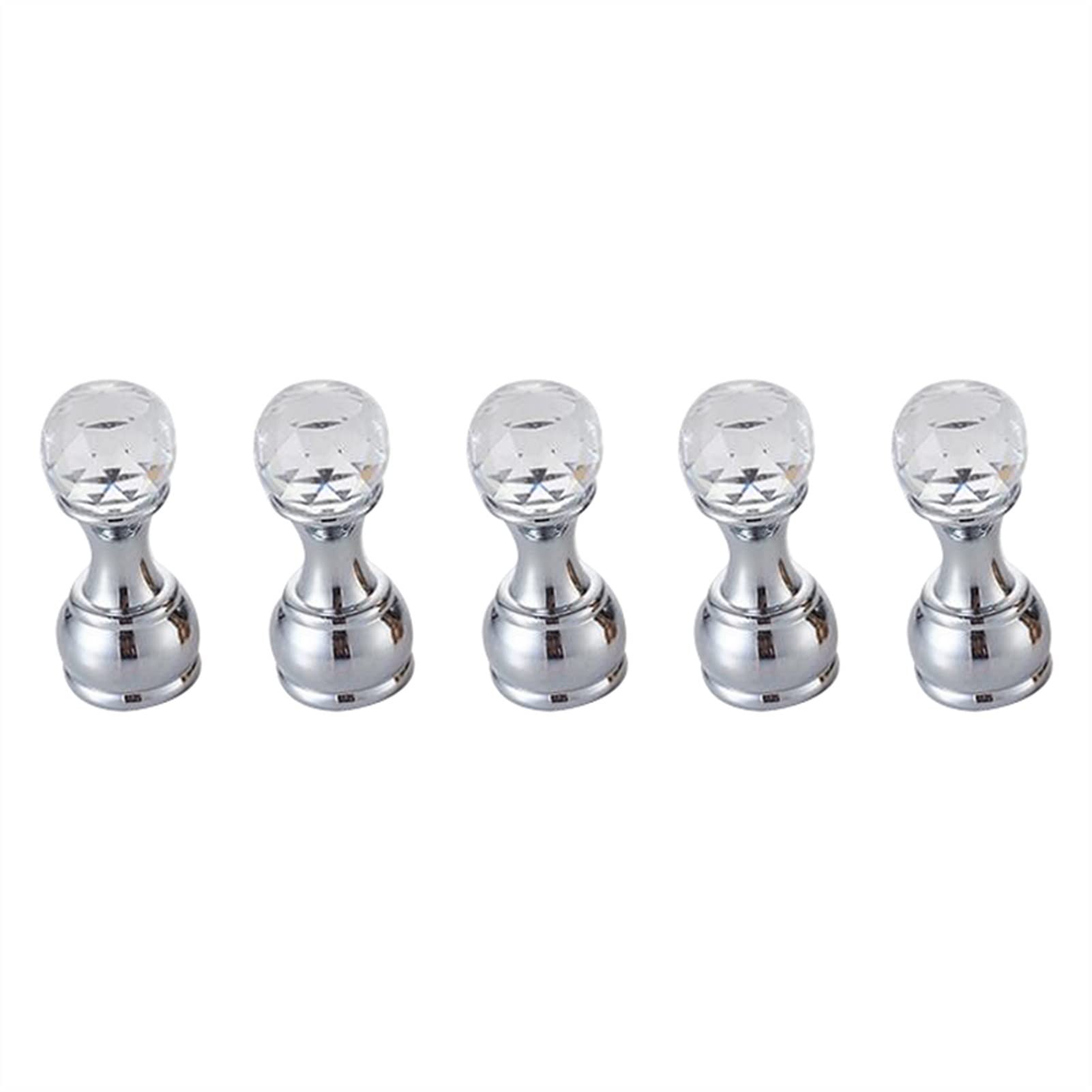Luxury 5-Piece Crystal Wall-Mounted Coat Rack - Decorative Brass Wall Hooks for Towels, Robes & Coats - Elegant Bathroom & Entryway Organizer - Perfect for Home, Hotel & Spa Decor