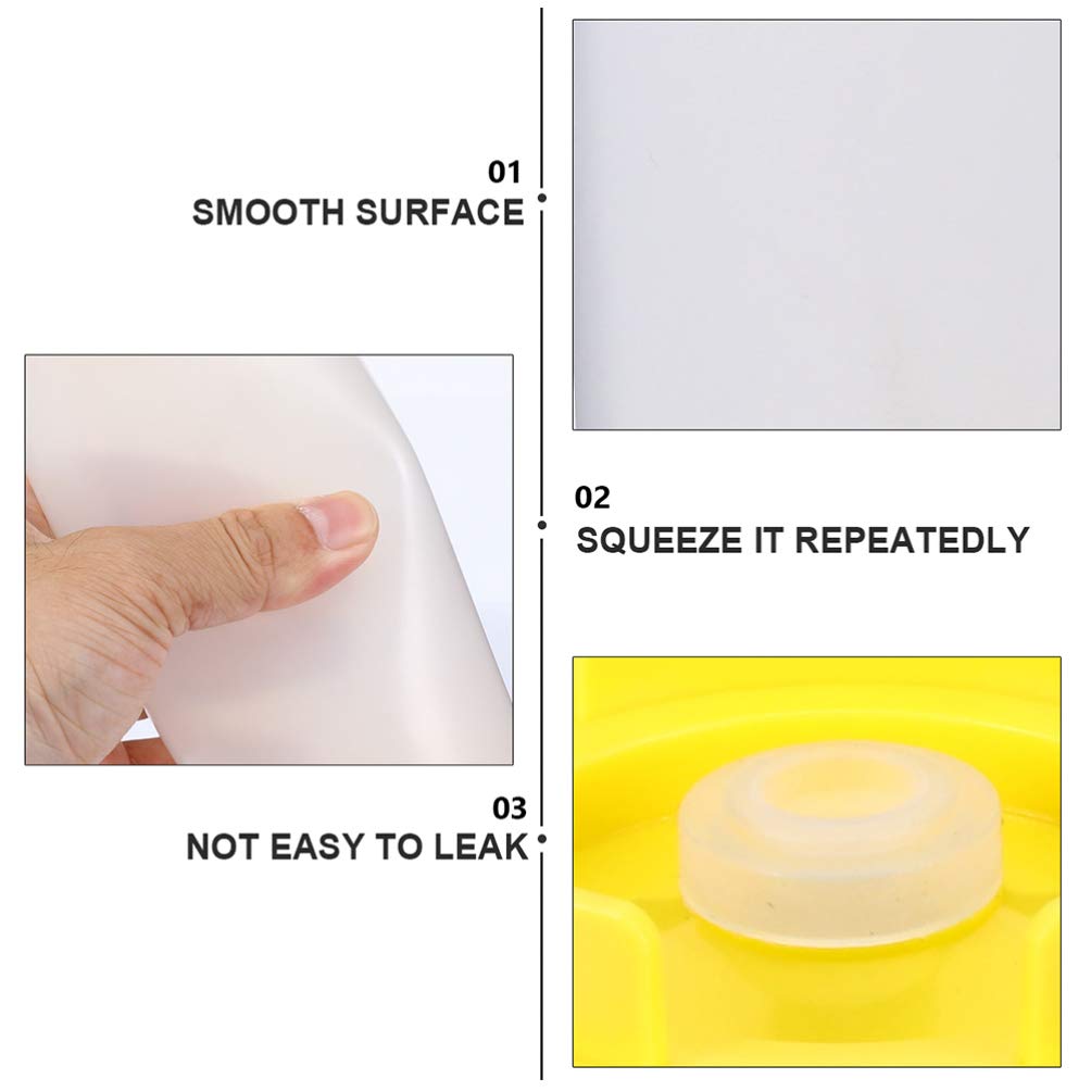 Hemoton 2-Pack Dual-Head Squeeze Bottles for Sauces, Condiments, Jam & Ketchup - BPA-Free Kitchen Storage & Dispensing Bottles - Perfect for BBQ, Salad Dressing, Pancake Syrup & Baking Decorations