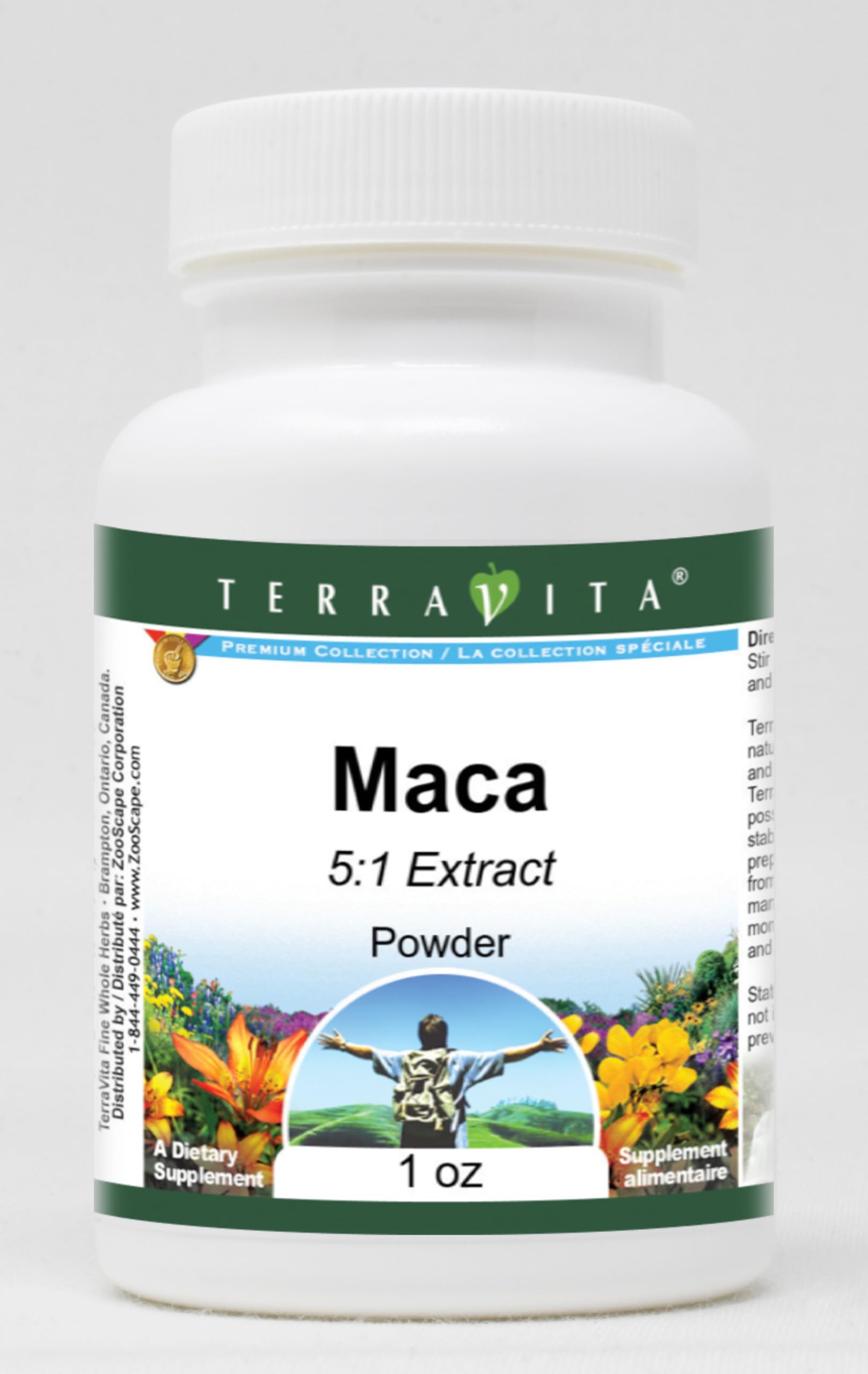 Organic Maca Root Powder 5:1 Extract (1 oz) - Premium Peruvian Superfood for Energy, Stamina & Hormone Balance - Perfect for Smoothies, Coffee & Baking