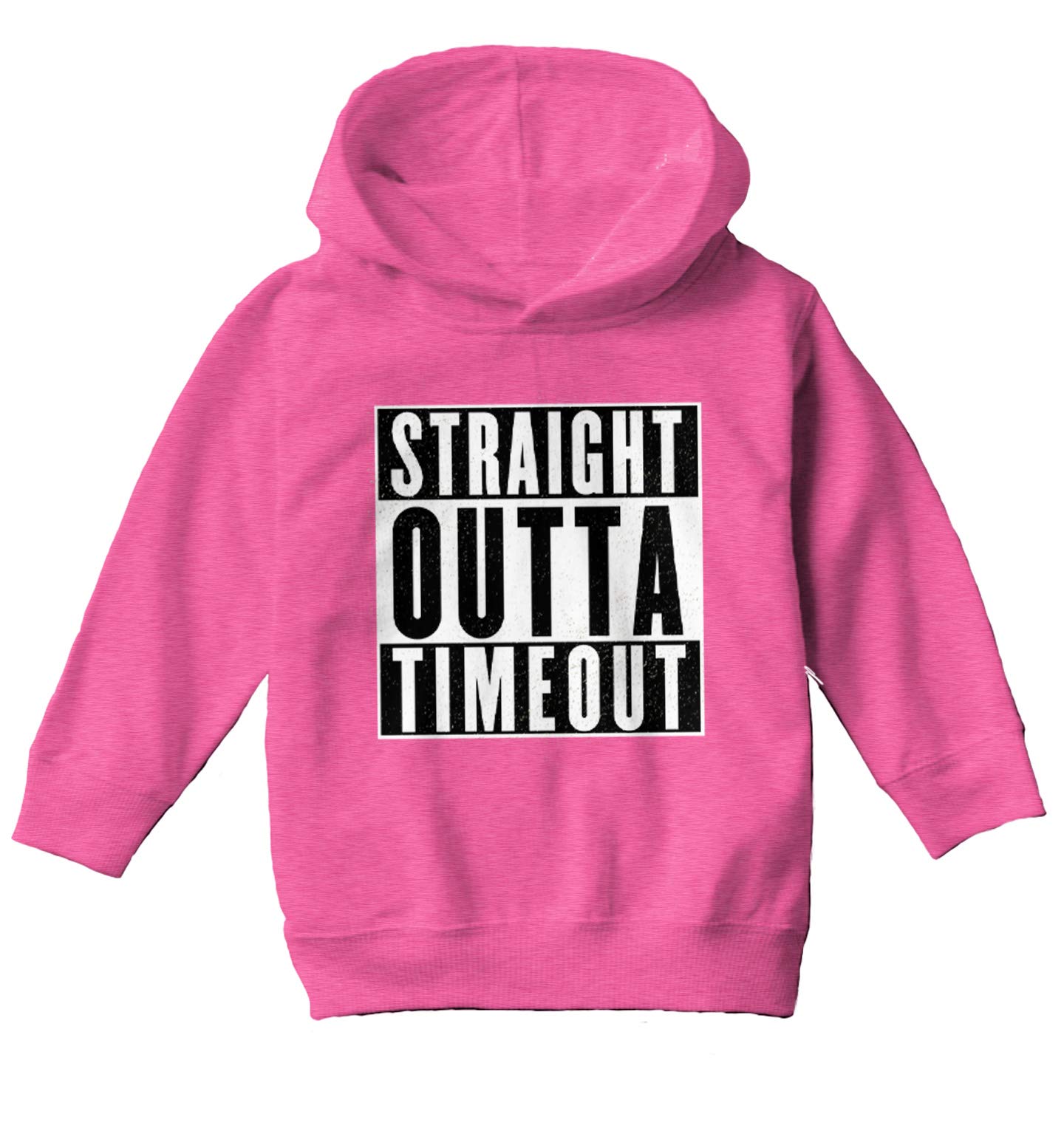 Haase Unlimited Straight Outta Timeout Fleece Hoodie for Toddler & Youth - Cozy Pullover for Playtime, School & Outdoor Activities