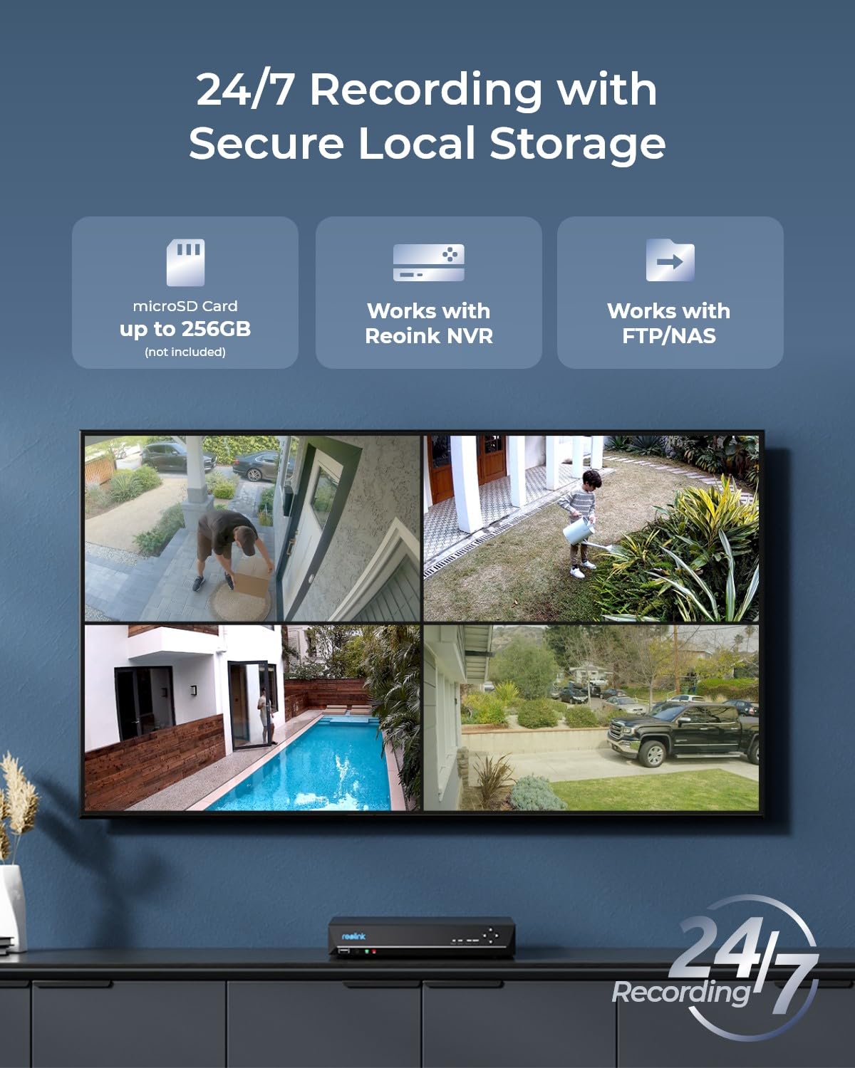 REOLINK RLC-540A 5MP Outdoor PoE Security Camera - 2.8mm Lens, 130° View Angle, IK10 Vandal Proof, Smart Motion Detection, Color Night Vision, 2-Way Audio, IP67 Weatherproof - Ideal for Home Surveillance, Business Security & Property Monitoring