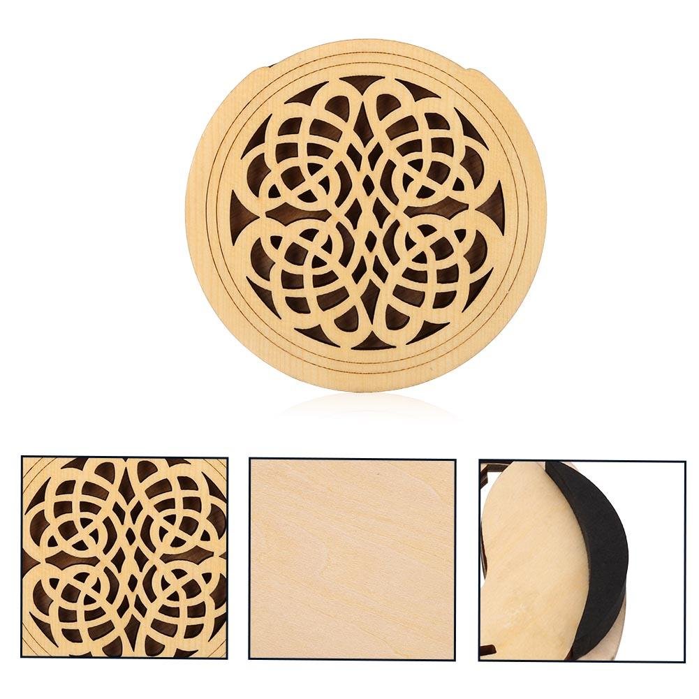 Vbestlife Wooden Guitar Soundhole Cover with Sponge - Acoustic Classic Guitar 41'' Sound Hole Protector (#6) - Perfect for Noise Reduction & Practice Sessions