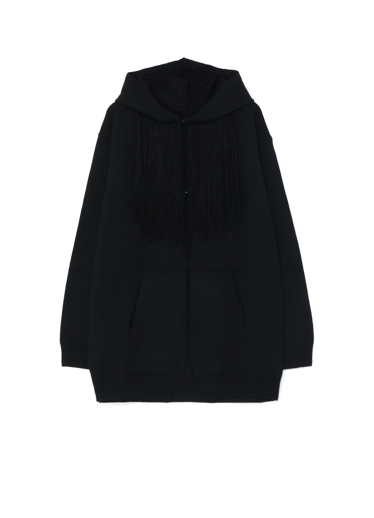 CORPILON Women's Bulky Wool Fringe Knit Parka Coat - Warm Winter Outerwear for Casual Street Style & Cold Weather Fashion
