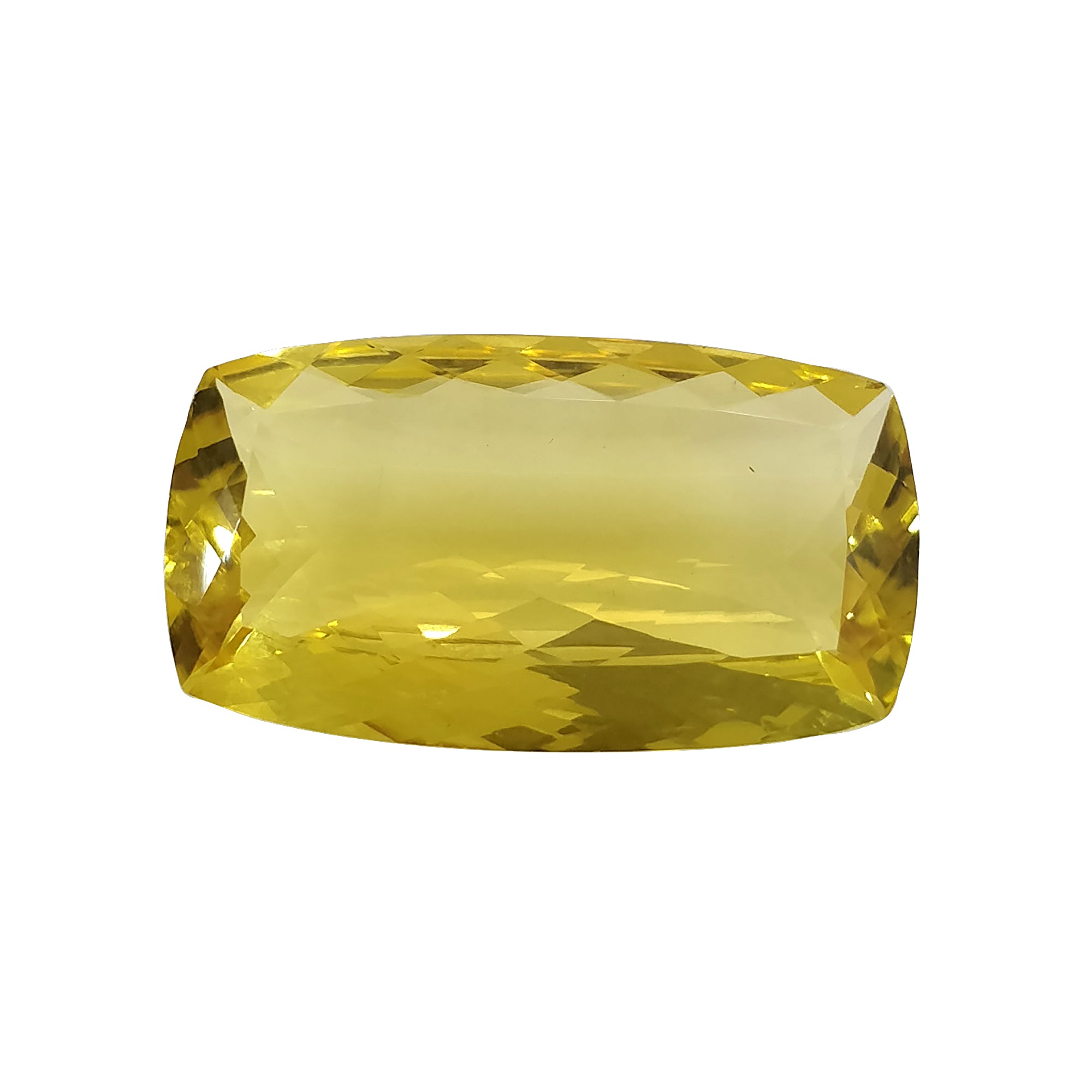53.05cts Natural Untreated Yellow Citrine Gemstone - Cushion Cut 38x22mm for Jewelry Making, Engagement Rings & Healing Crystals Collection